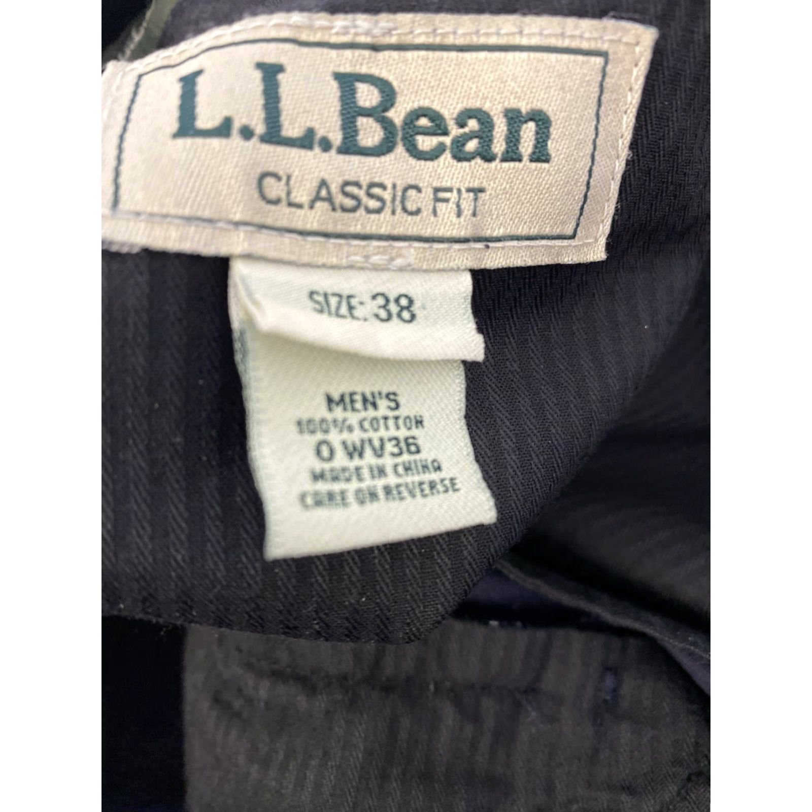 Vintage VINTAGE L.L. Bean Chino Pants Mens Size 38x32 Navy Cotton Casual Workwear Size US 38 / EU 54 - 8 Thumbnail