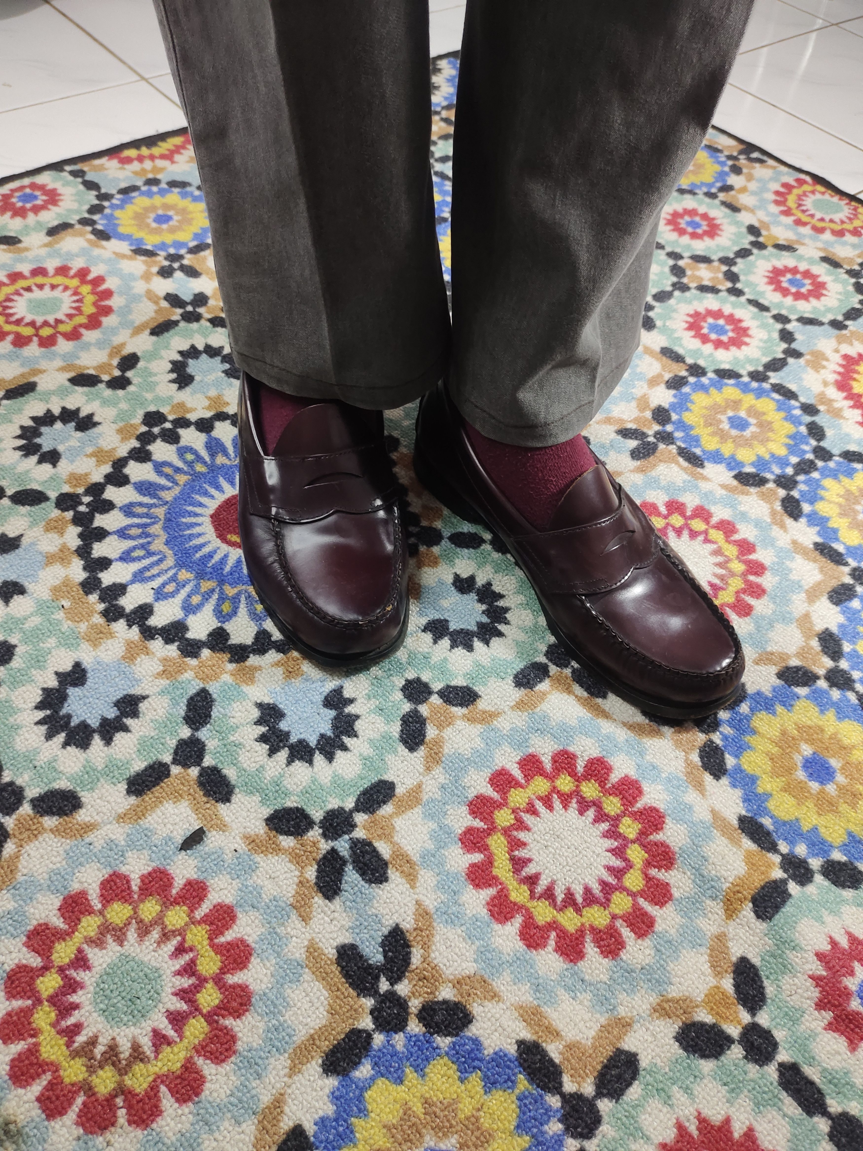 G.H. Bass & Co. GH Bass Weejuns Logan Penny Loafers Wine/Burgundy Size US 9 / EU 42 - 3 Thumbnail