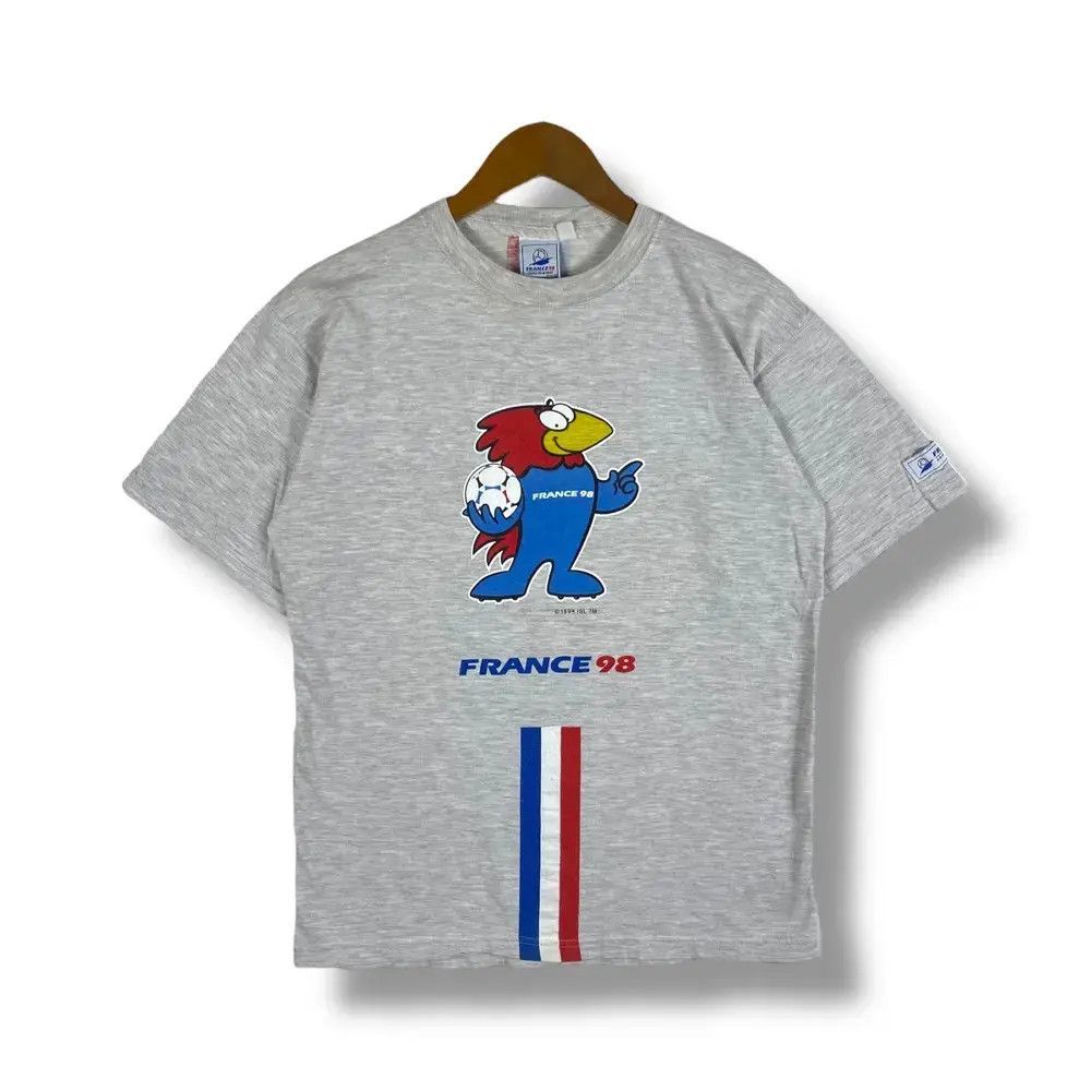 Vintage Vintage 90's FRANCE WORLD CUP Mascott Graphic Tee Shirt Size US L / EU 52-54 / 3 - 1 Thumbnail