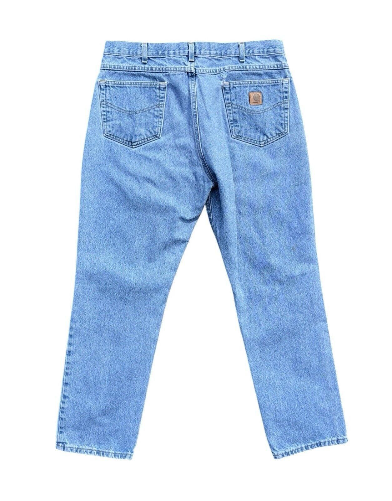 Carhartt Vintage Carhartt Blue Wash Relaxed Fit Jeans 36x30 Size US 36 / EU 52 - 2 Thumbnail