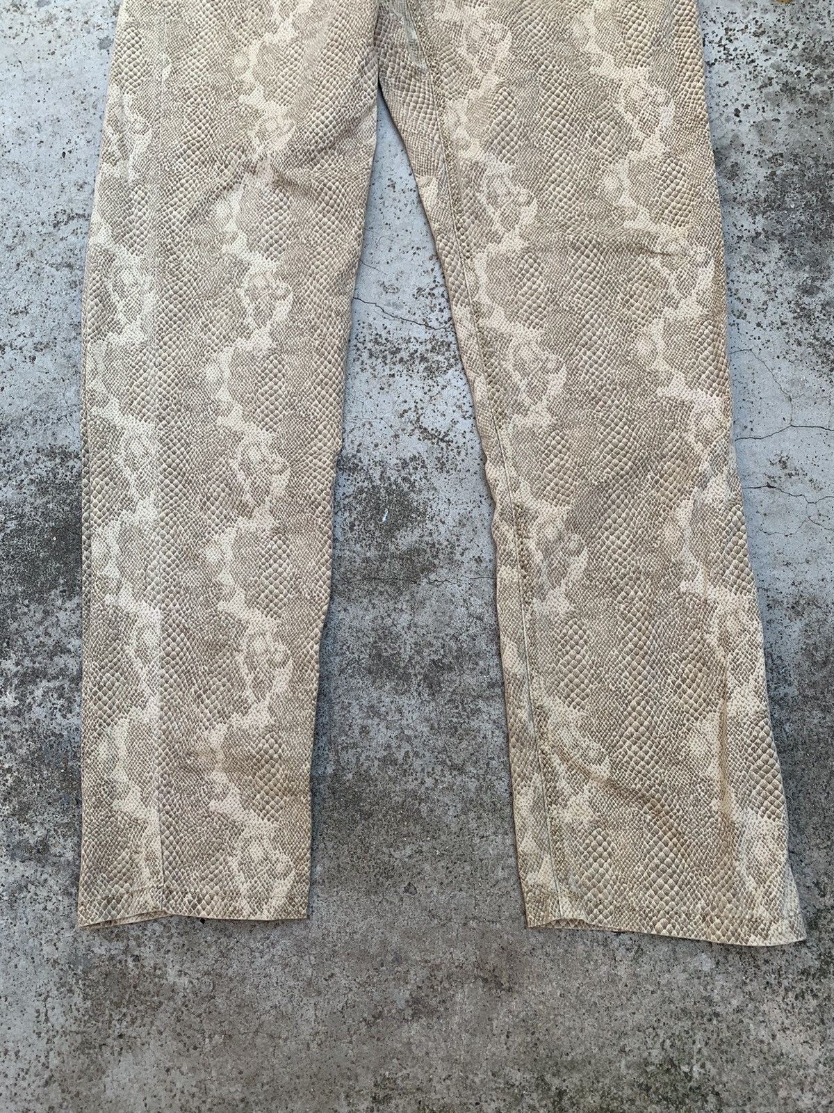 Japanese Brand Rare! Liz Claiborne Snake Skin Design Pants Jeans Size US 30 / EU 46 - 5 Thumbnail