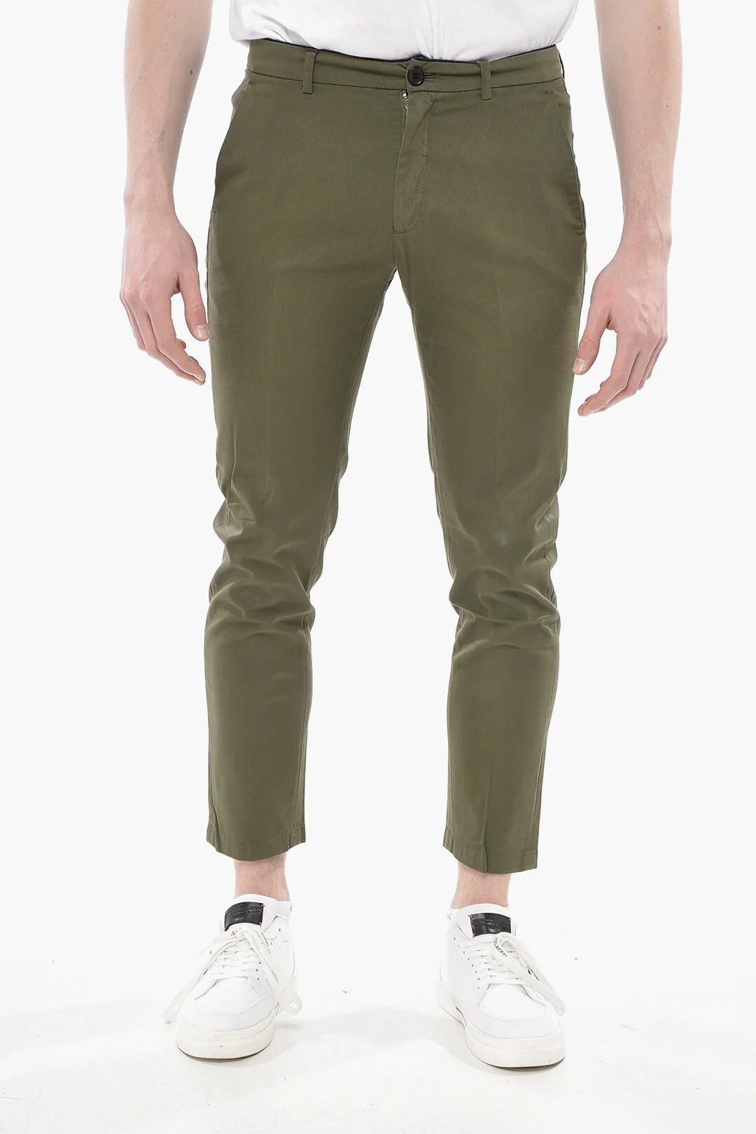 DEPARTMENT5 og1mm0326 Cotton Pant in Green Size US 31 - 1 Thumbnail