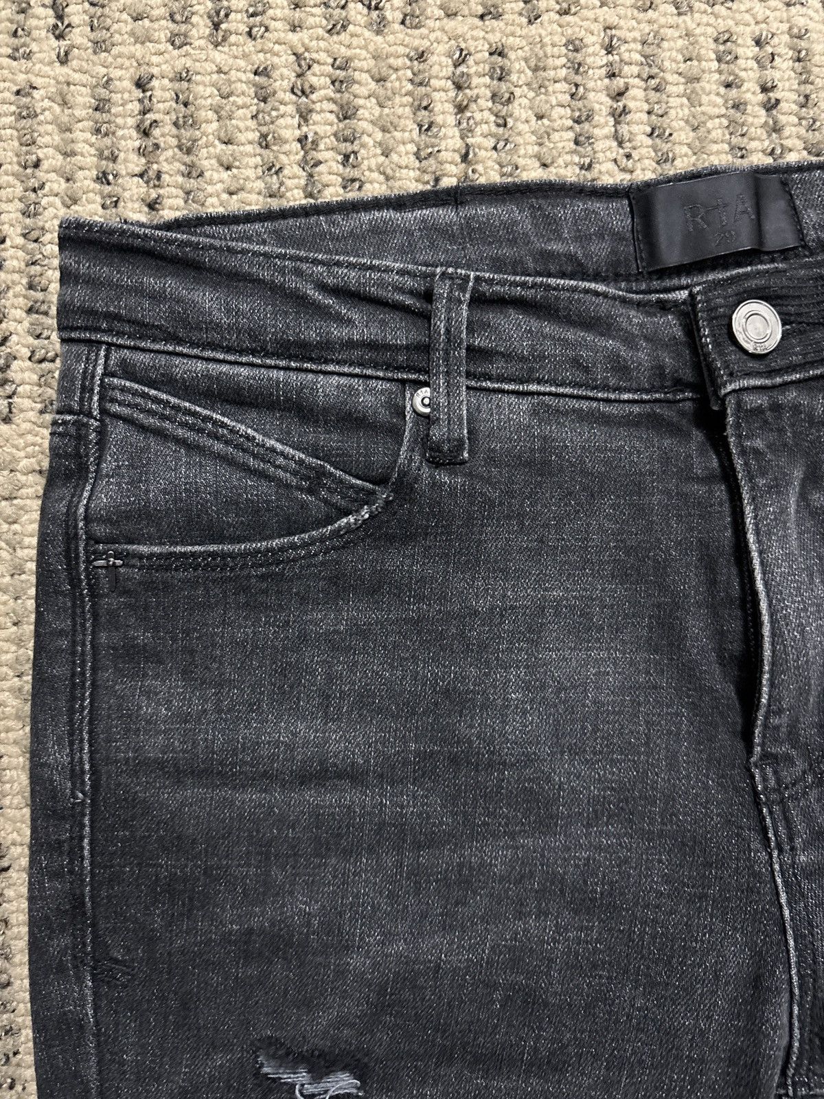 Rta Rta Bryant Skinny Jean Distressed Grey Size US 28 / EU 44 - 4 Thumbnail