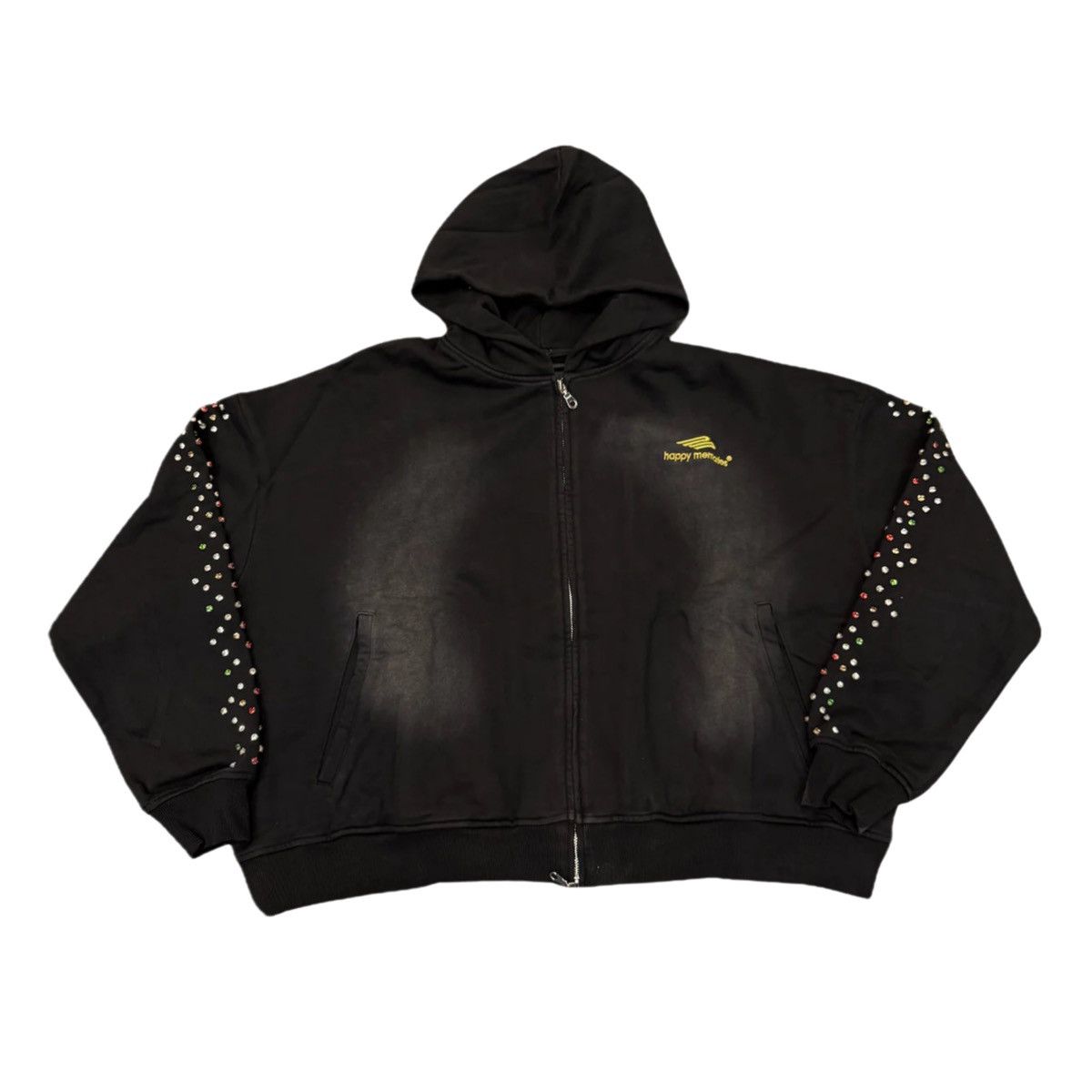 HMDD HMDD CRYSTAL ZIP UP WASHED BLACK Size US S / EU 44-46 / 1 - 1 Preview