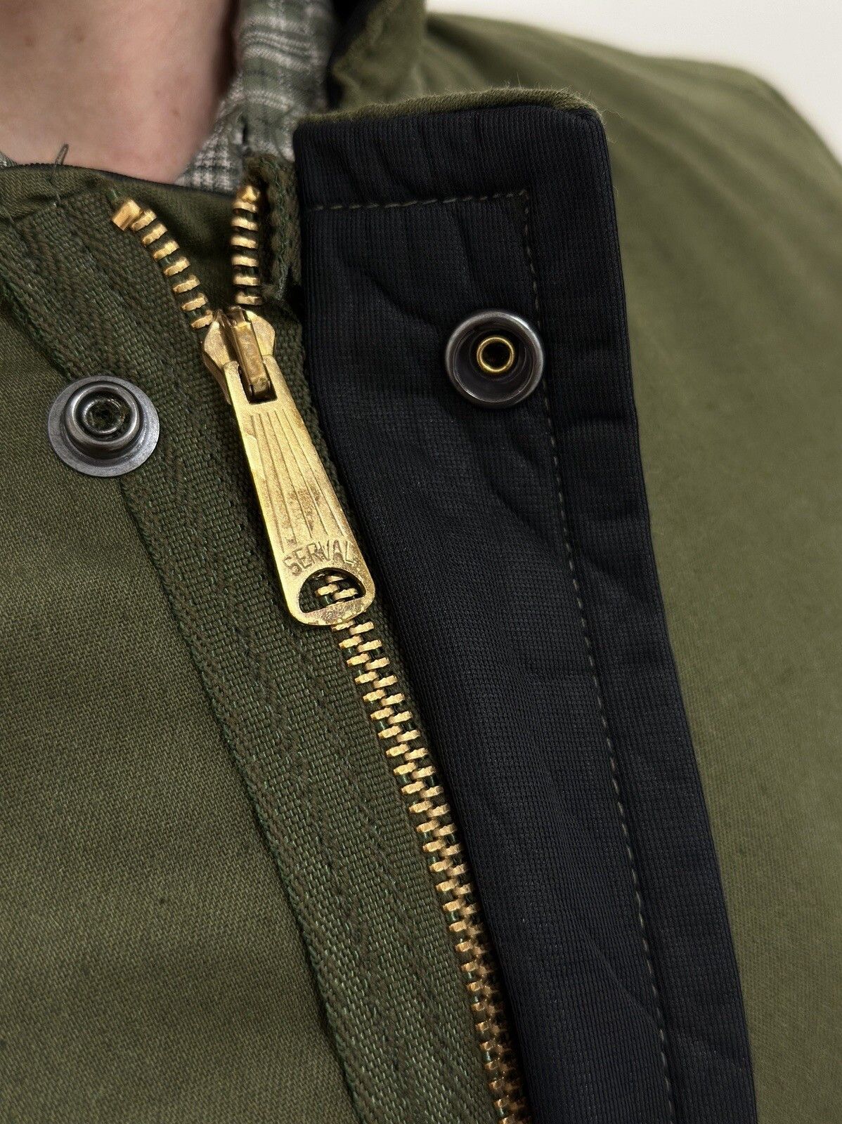 Vintage VINTAGE ARMY 1960s 60s MILITARY MILITARIA JACKET SERVAL ZIP Size US M / EU 48-50 / 2 - 4 Thumbnail