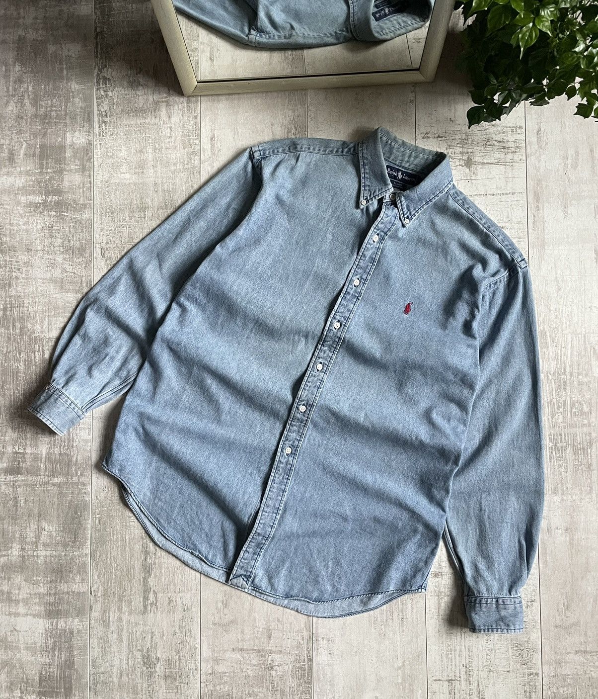 Polo Ralph Lauren × Vintage Polo Ralph Lauren Vintage Shirts Y2K Denim Jeans Faded Size US M / EU 48-50 / 2 - 1 Thumbnail