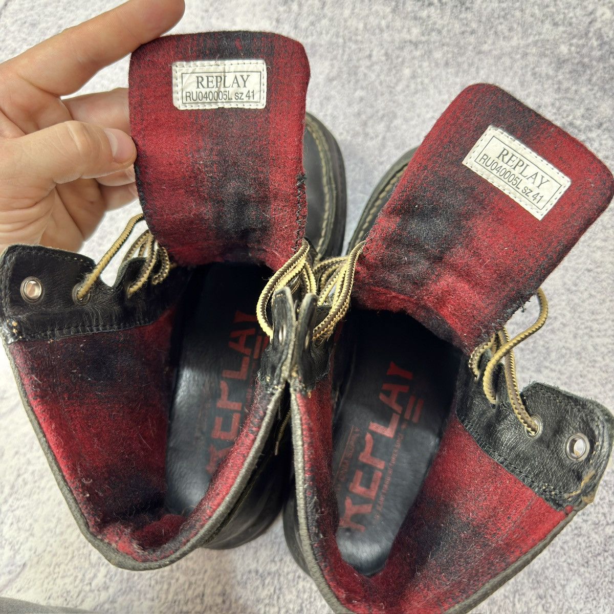 Replay × Vintage Replay Moc Toe Mens Boots Size US 8 / EU 41 - 15 Thumbnail