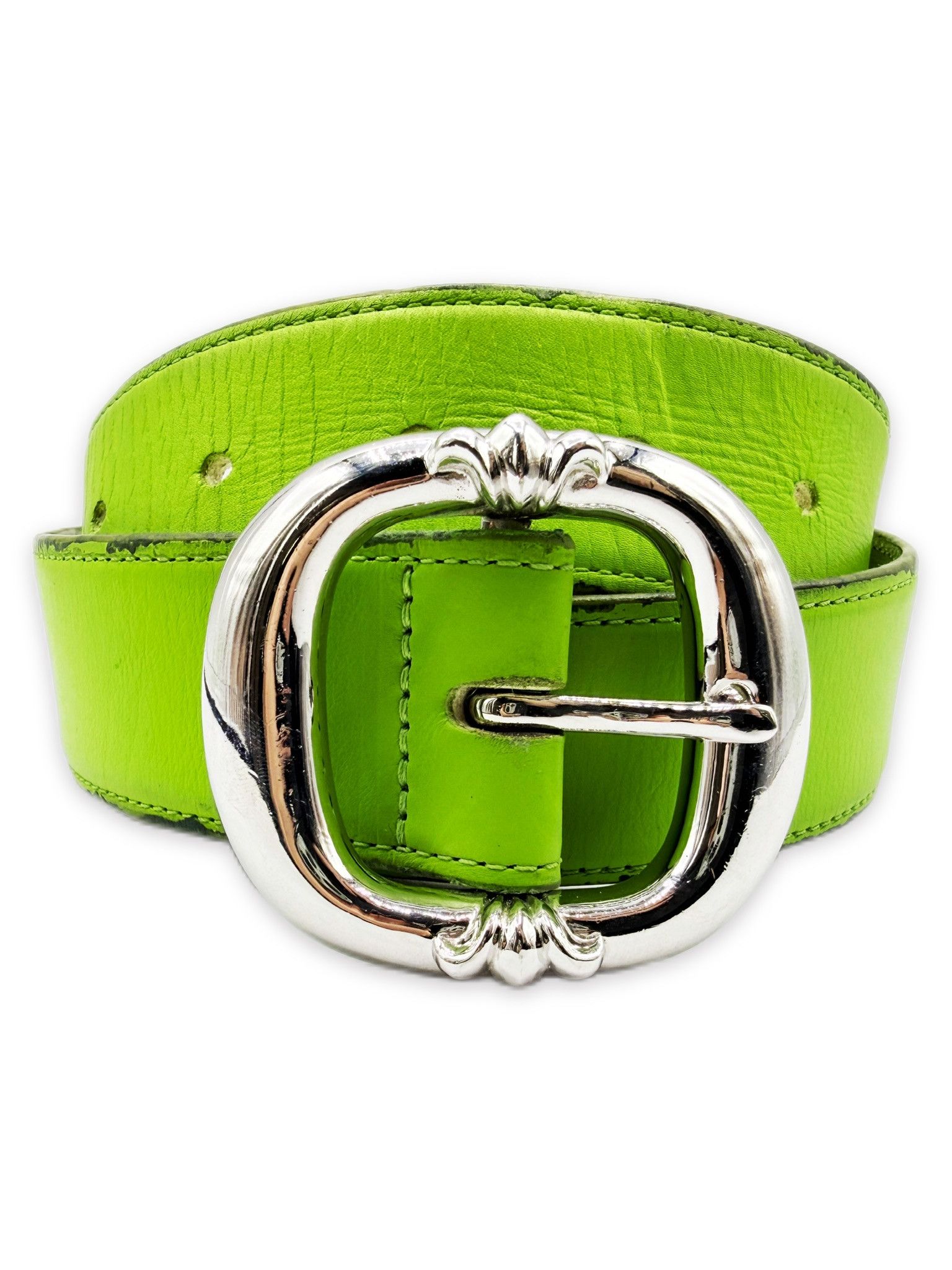 Chrome Hearts Chrome Hearts 1.5 OTJ Square Filigree Buckle Leather