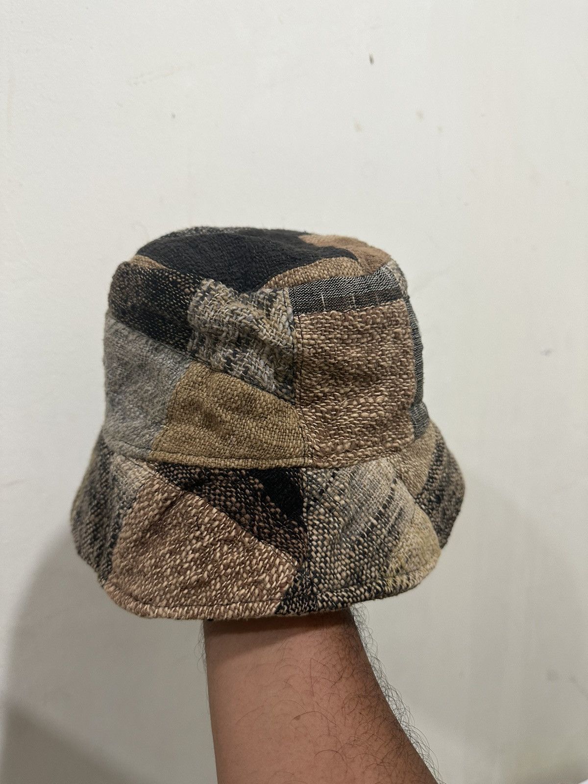 Japanese Brand Rare Patchwork Style Bucket Hat Size ONE SIZE - 4 Thumbnail