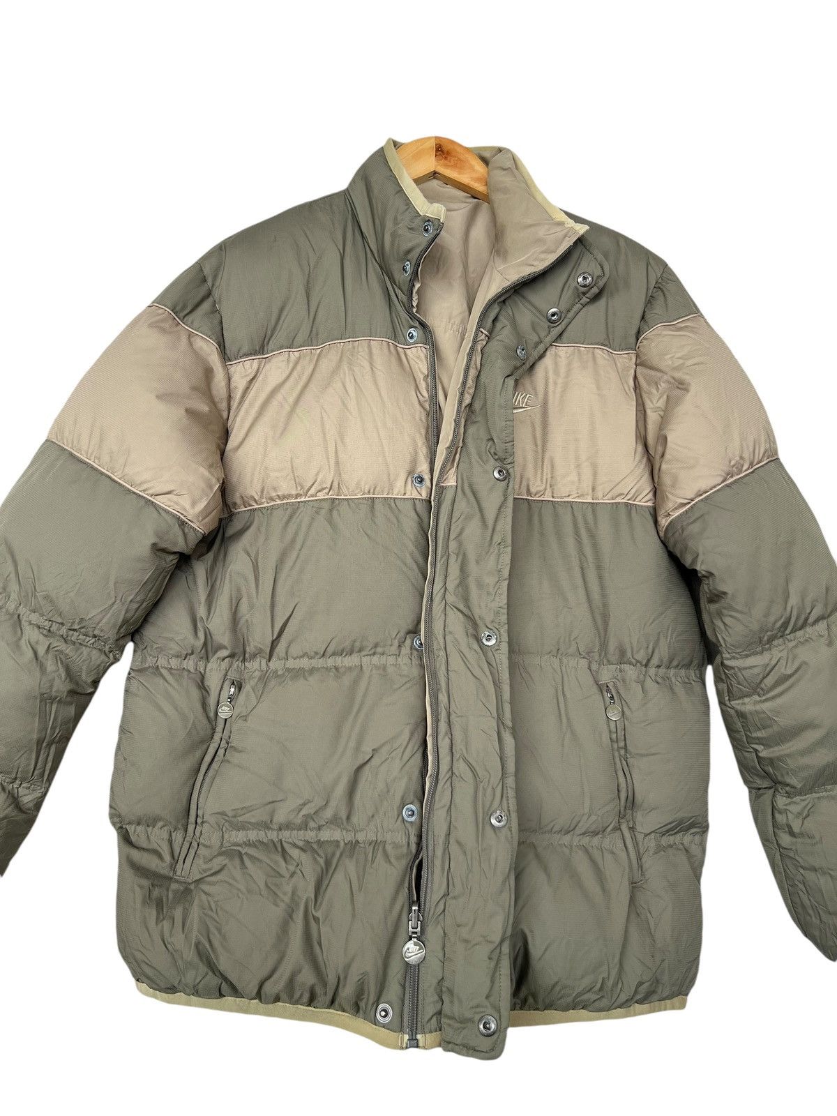 Nike Vintage Y2K Nike Puffer Reversible Green Jacket Size US M / EU 48-50 / 2 - 5 Thumbnail