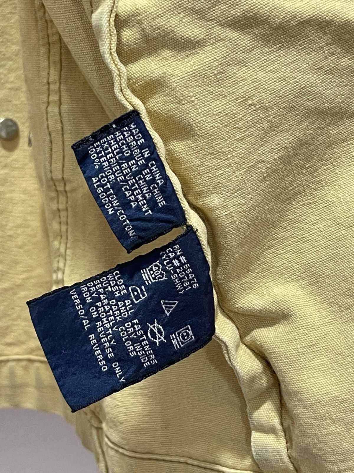Tommy Hilfiger DISTRESSED TOMMY HILFIGER KHAKI TRASHED VINTAGE JACKET Size US L / EU 52-54 / 3 - 13 Thumbnail