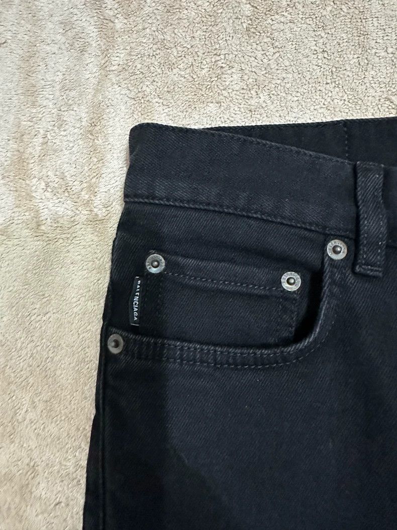 Balenciaga Balenciaga Black Denim Pants Size US 31 - 6 Thumbnail