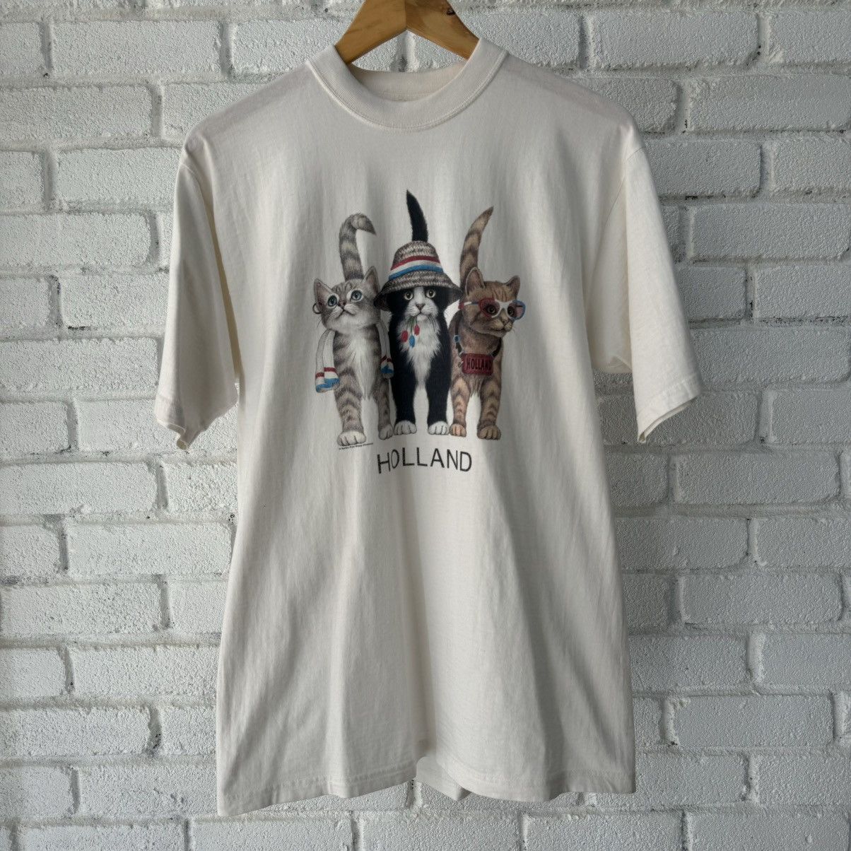 Vintage Holland Cats Tee Size US M / EU 48-50 / 2 - 1 Thumbnail