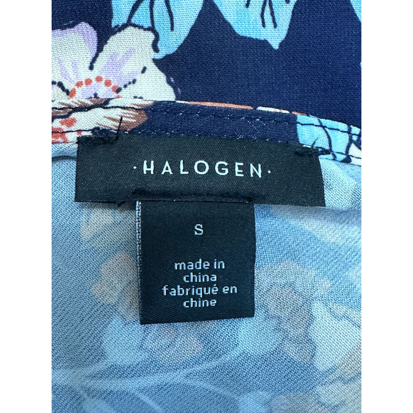 Other Halogen Sheath Dress V-Back Floral Mini Black/Multicolor S Size S / US 4 / IT 40 - 8 Thumbnail