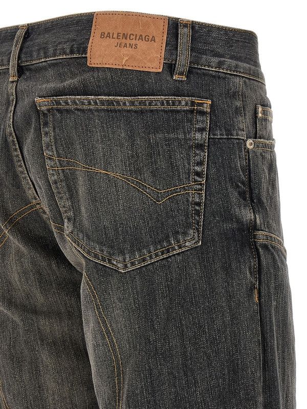 Balenciaga o1tr1nto0526 Fitted Low-Waist Pants in Smoky Grey Size US 34 / EU 50 - 3 Thumbnail