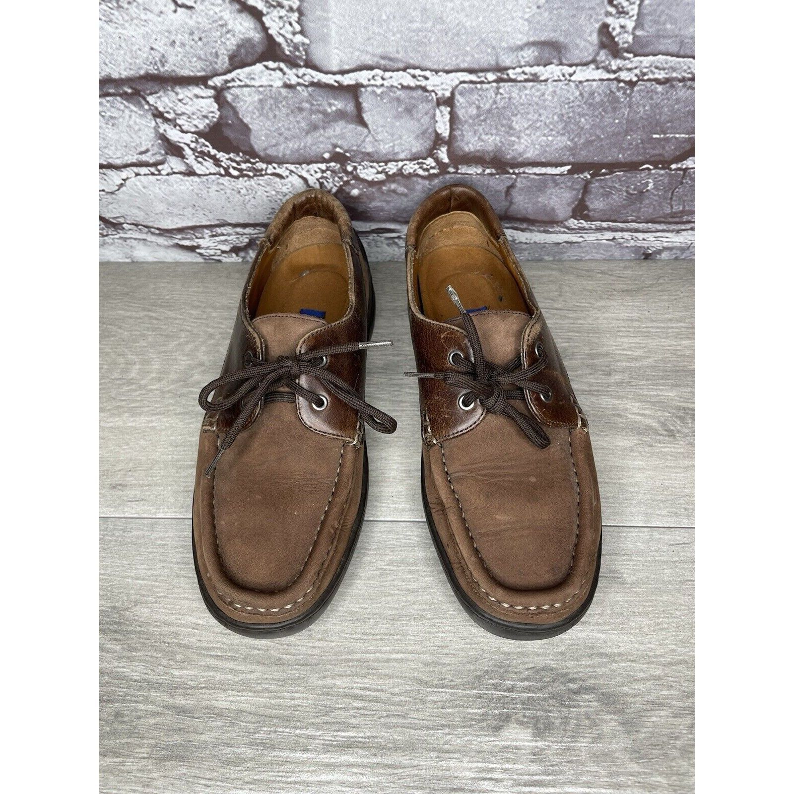 Bally VTG Bally Grimsela Brown Leather Moc Toe Casual Shoes Women’ Size US 7 / IT 37 - 2 Thumbnail