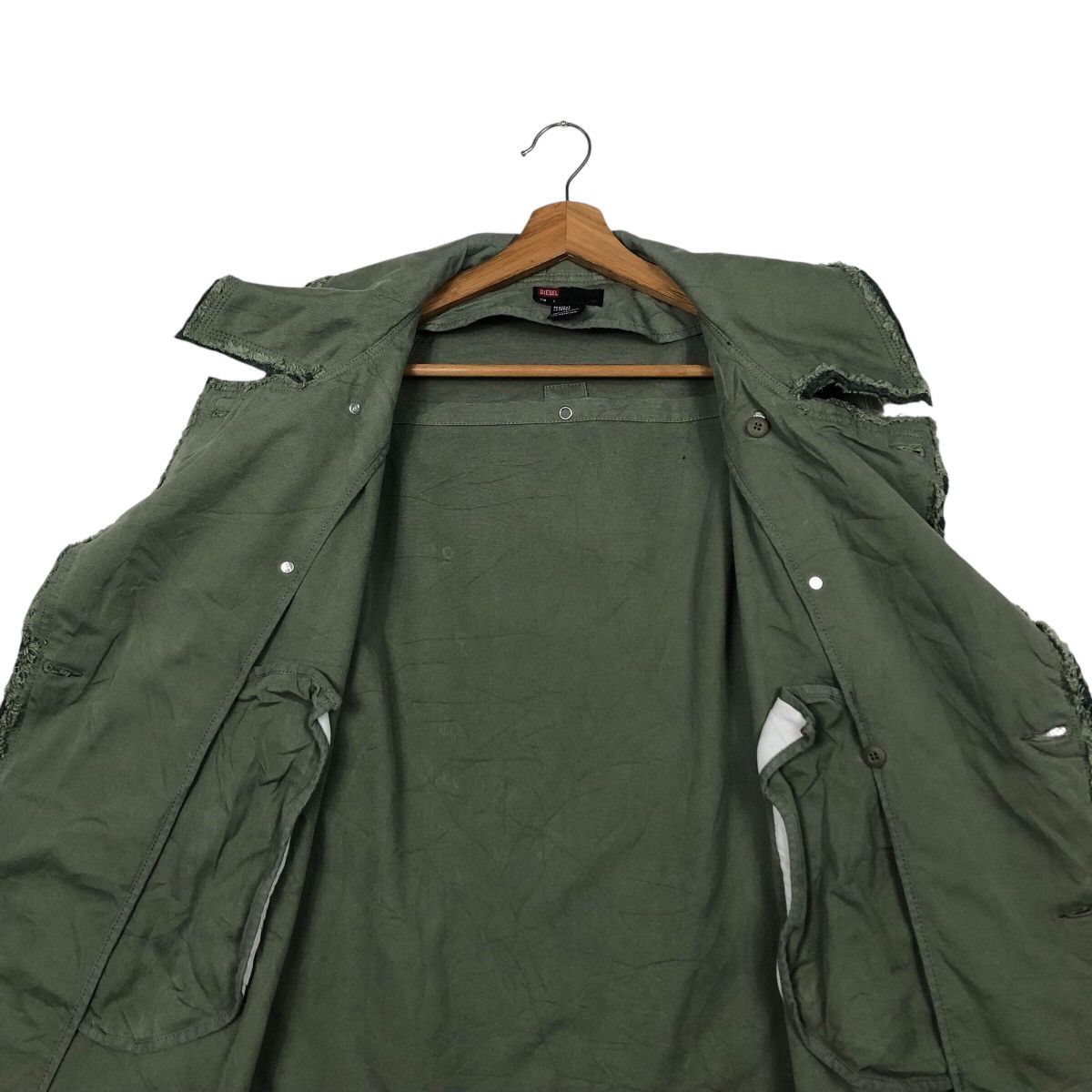 Diesel 📌Vintage Biker Military Jacket Diesel Double Collar Size US S / EU 44-46 / 1 - 15 Thumbnail