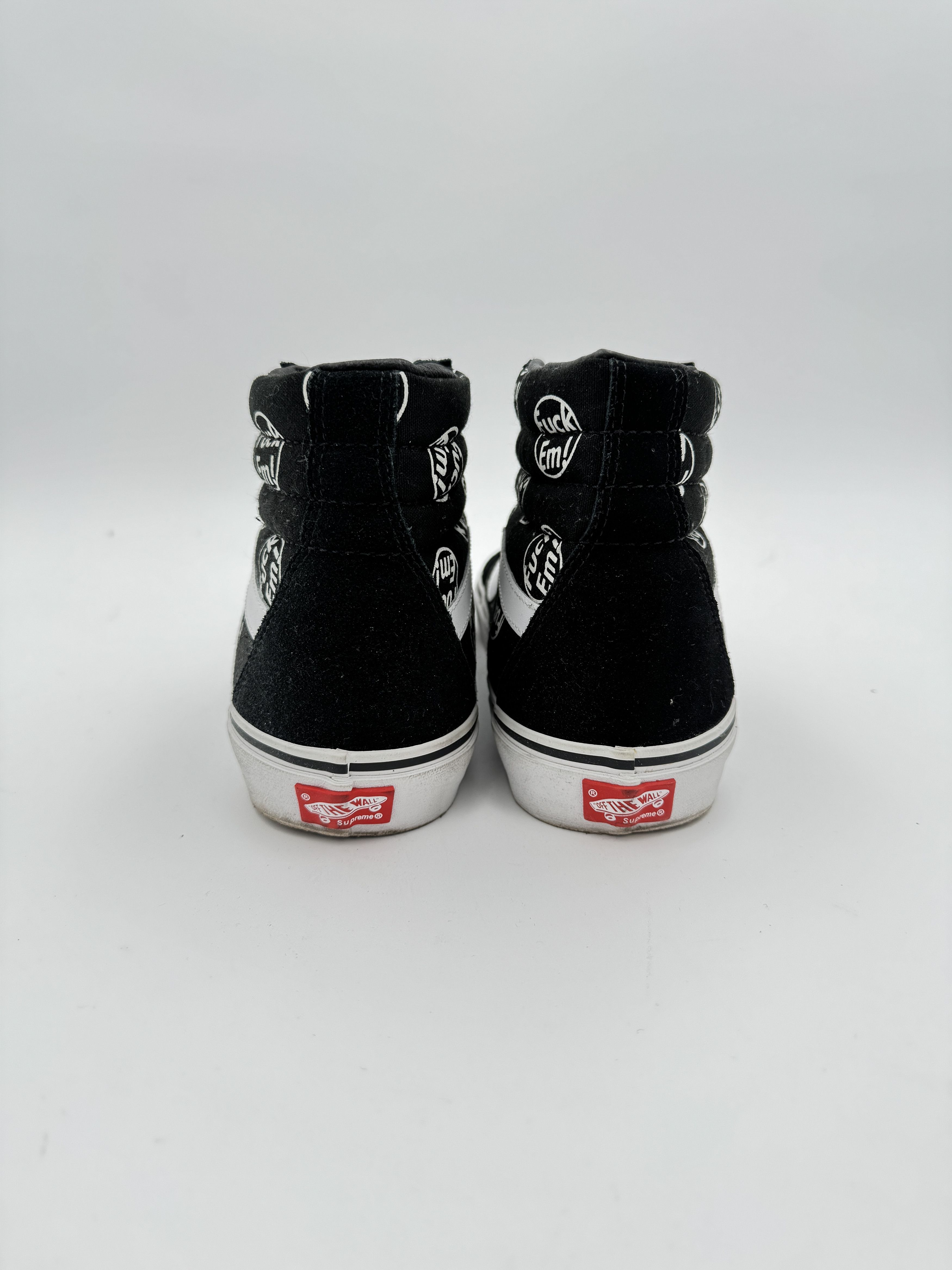 Supreme × Vans Supreme x Vans "Fuck 'em!" Sk8 Hi Black Size US 10 / EU 43 - 3 Thumbnail