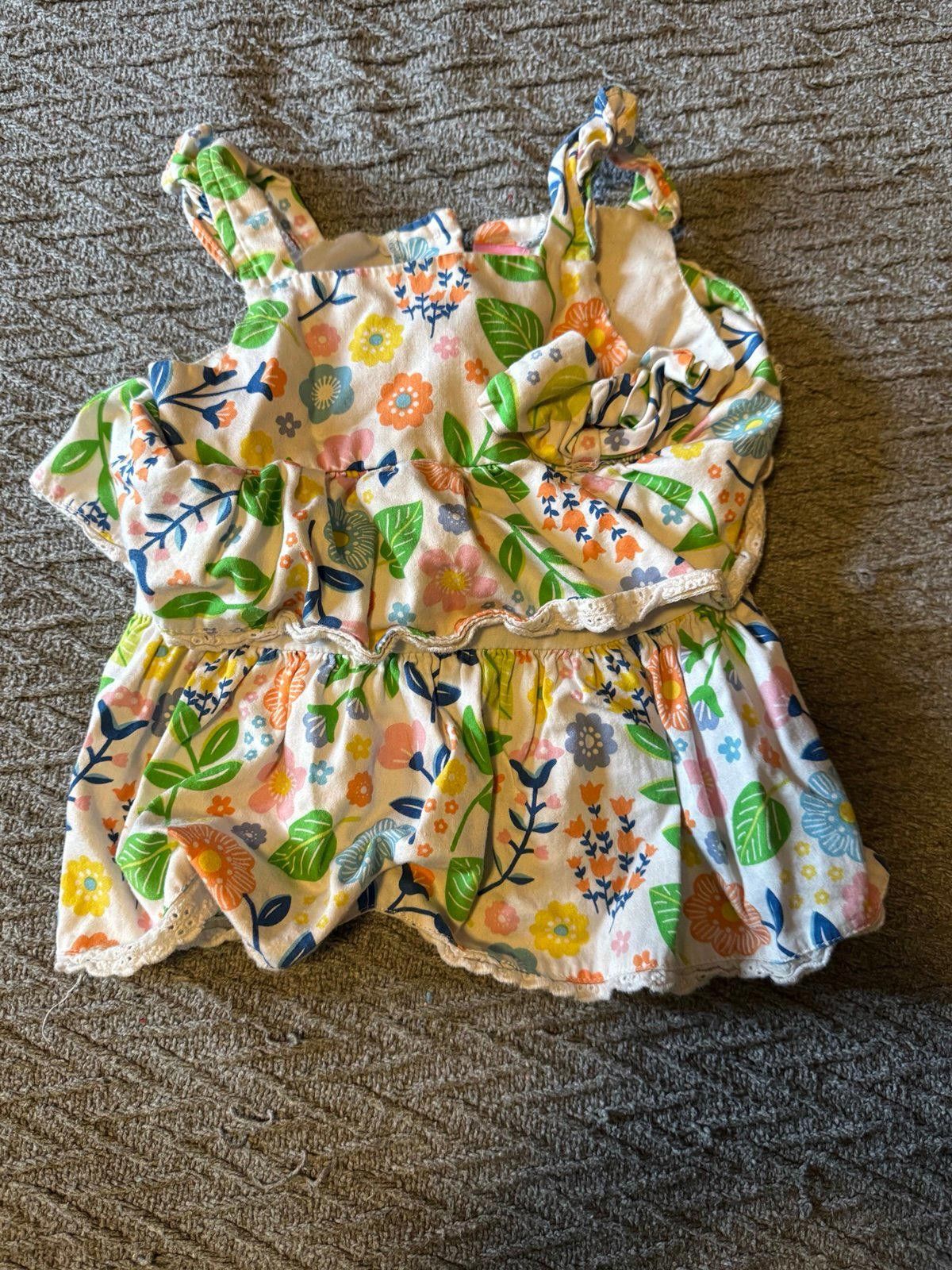 Designer 2T Girl Floral Ruffle Top Size XXS / US 00 / IT 34 - 1 Thumbnail