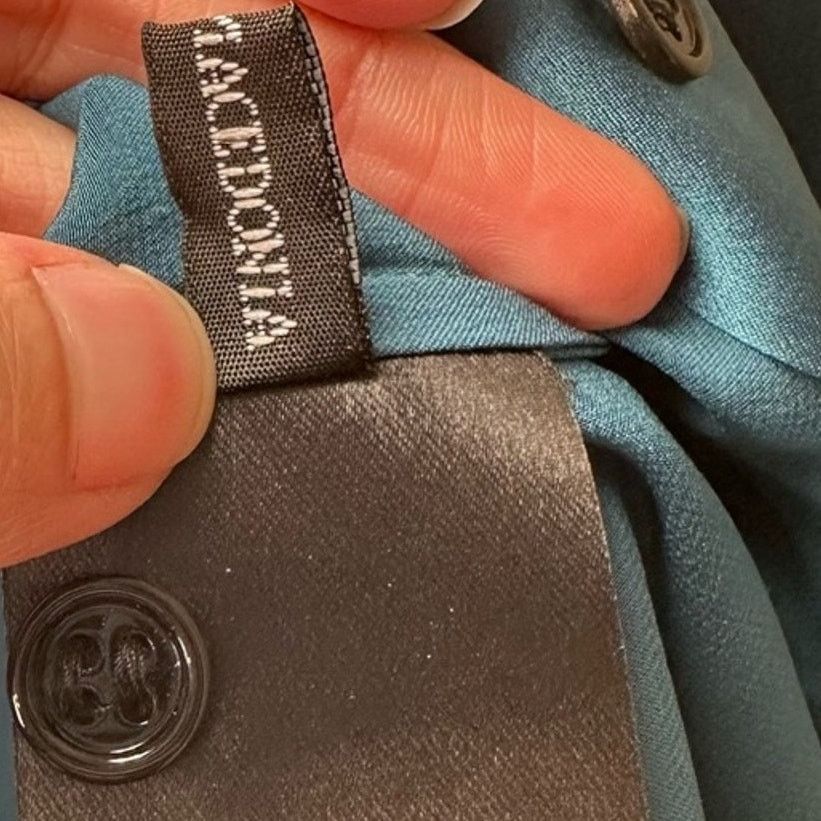 Haider Ackermann Peacock Teal Silk Charmeuse Oversized Shirt FR 34 Authentic Size XS / US 0-2 / IT 36-38 - 12 Thumbnail