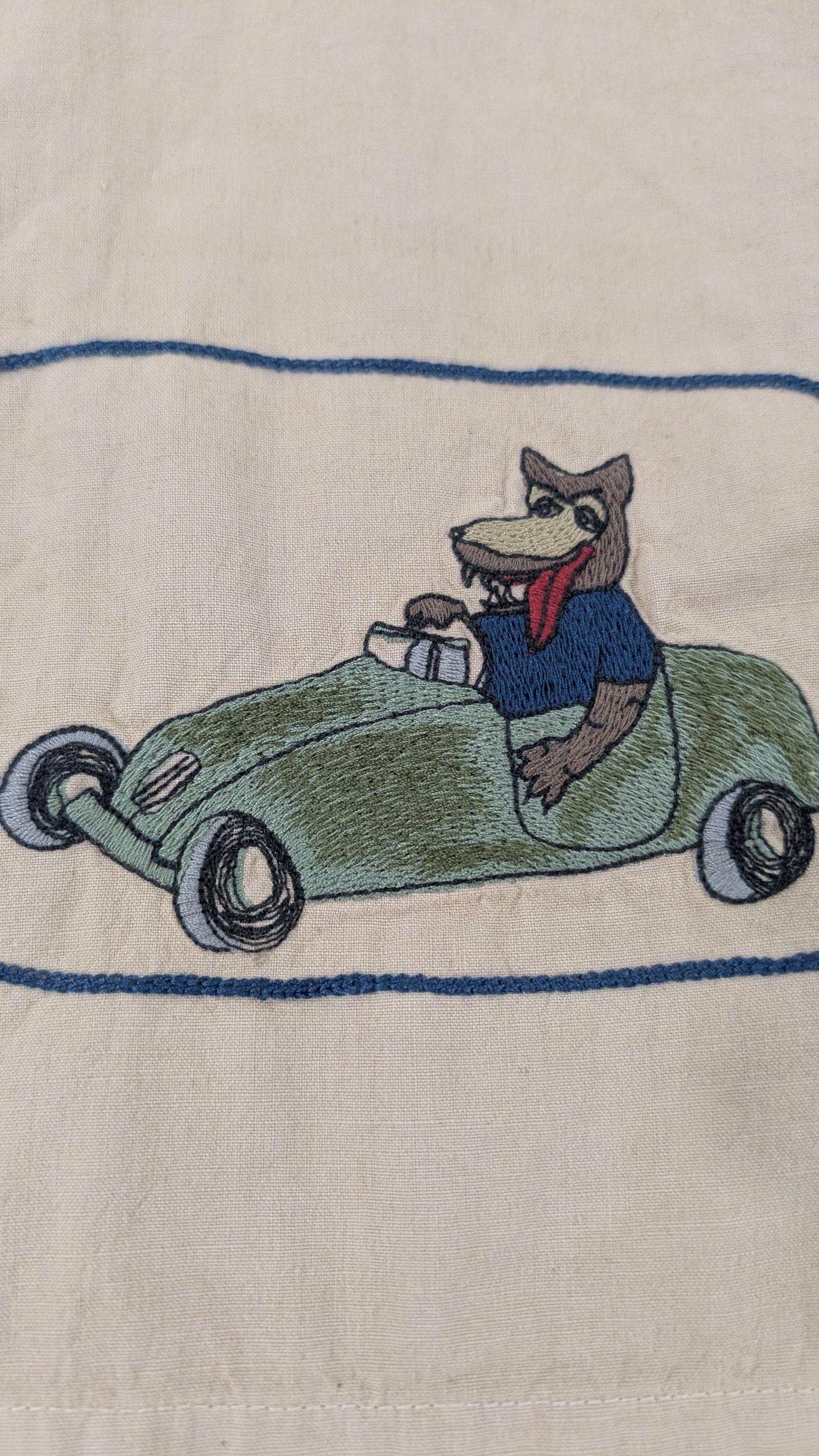 Samuel Zelig Box Camp Shirt Embroidered Art
