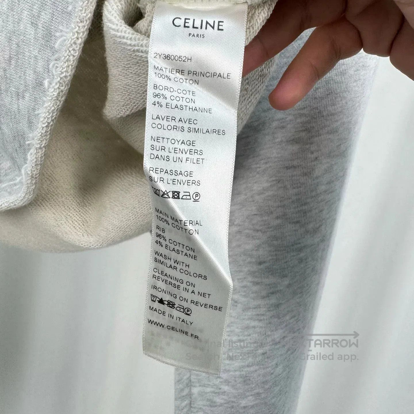 Celine celine short letter print crop sweatshirt. Size S / US 4 / IT 40 - 6 Thumbnail