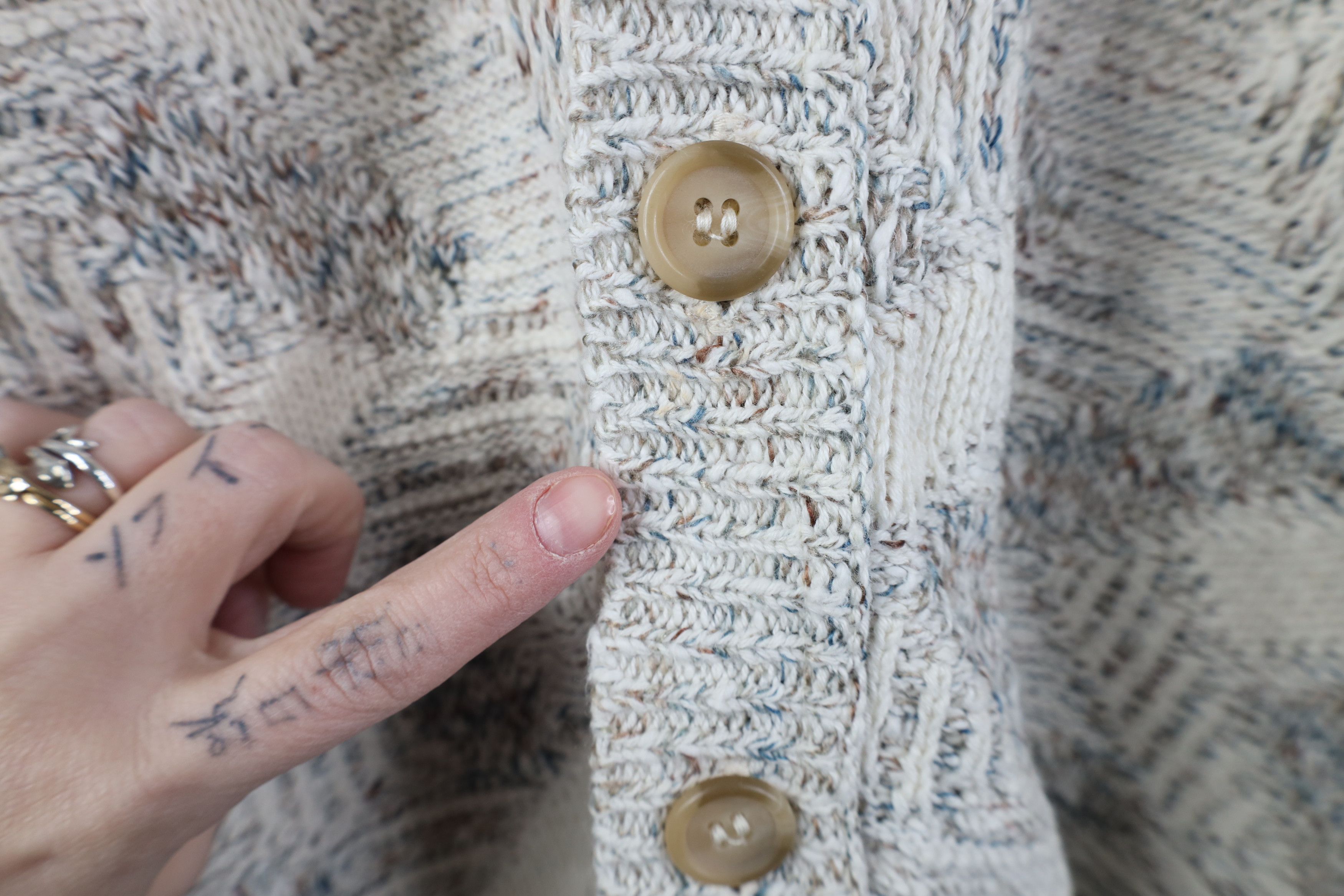 Vintage Vintage 90s Streetwear Knit Cardigan Sweater Cotton USA Size US M / EU 48-50 / 2 - 4 Thumbnail