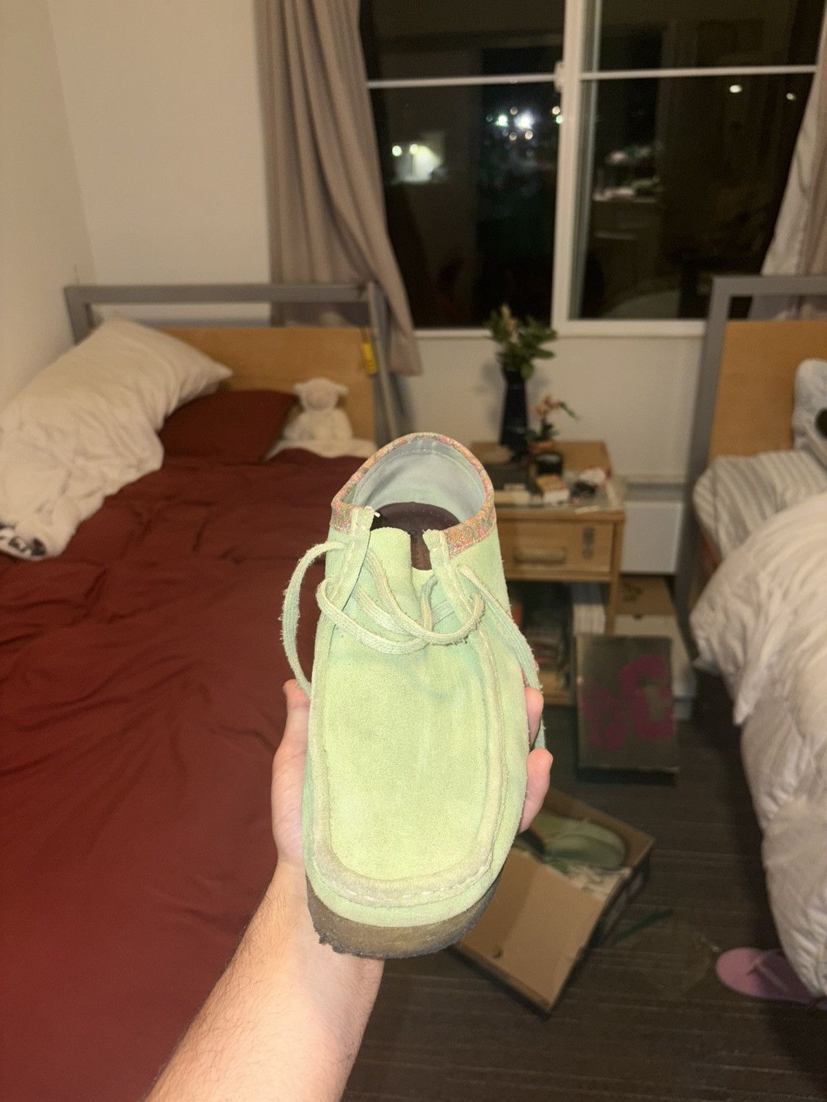 Clarks × Stussy STÜSSY X CLARKS WALLABEES Cactus Green Paisley 10.5 Stussy Size US 10.5 / EU 43-44 - 11 Thumbnail