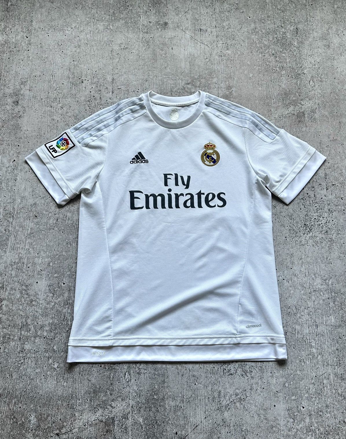 Adidas 2015/16 Adidas Real Madrid Home Soccer Jersey Size US L / EU 52-54 / 3 - 1 Thumbnail