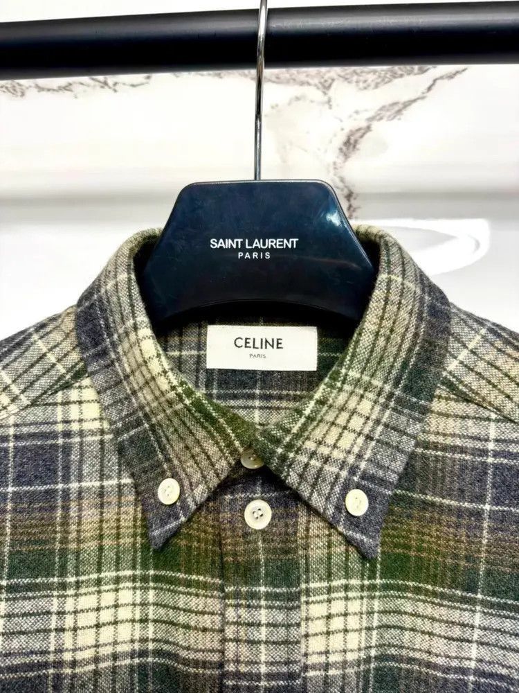 Celine Celine Celine 23AW wool Plaid shirt-2506 Size US M / EU 48-50 / 2 - 4 Thumbnail