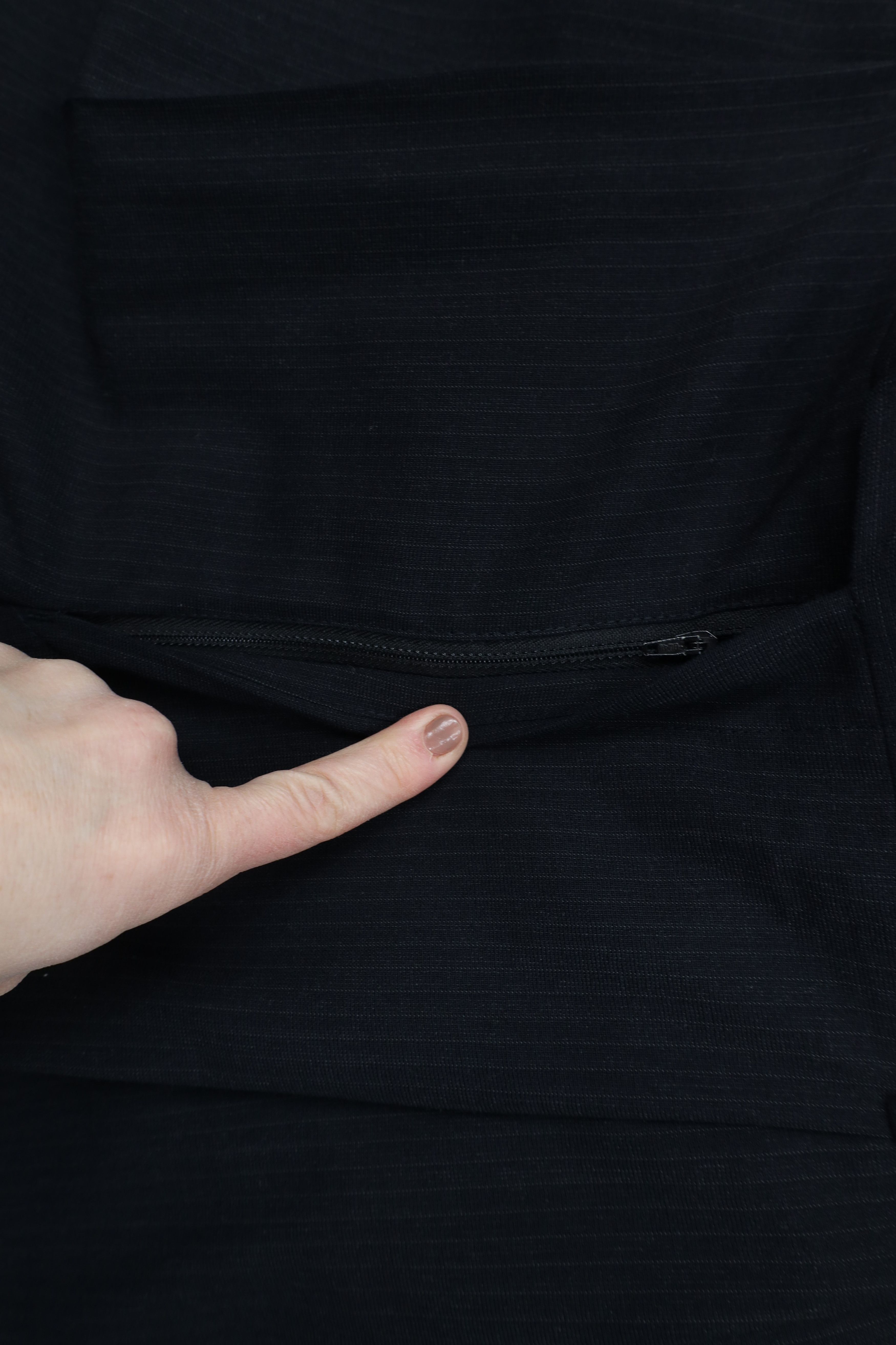 Vintage Vintage 90s Streetwear Pinstriped Wide Leg Chino Pants Black Size US 36 / EU 52 - 5 Thumbnail
