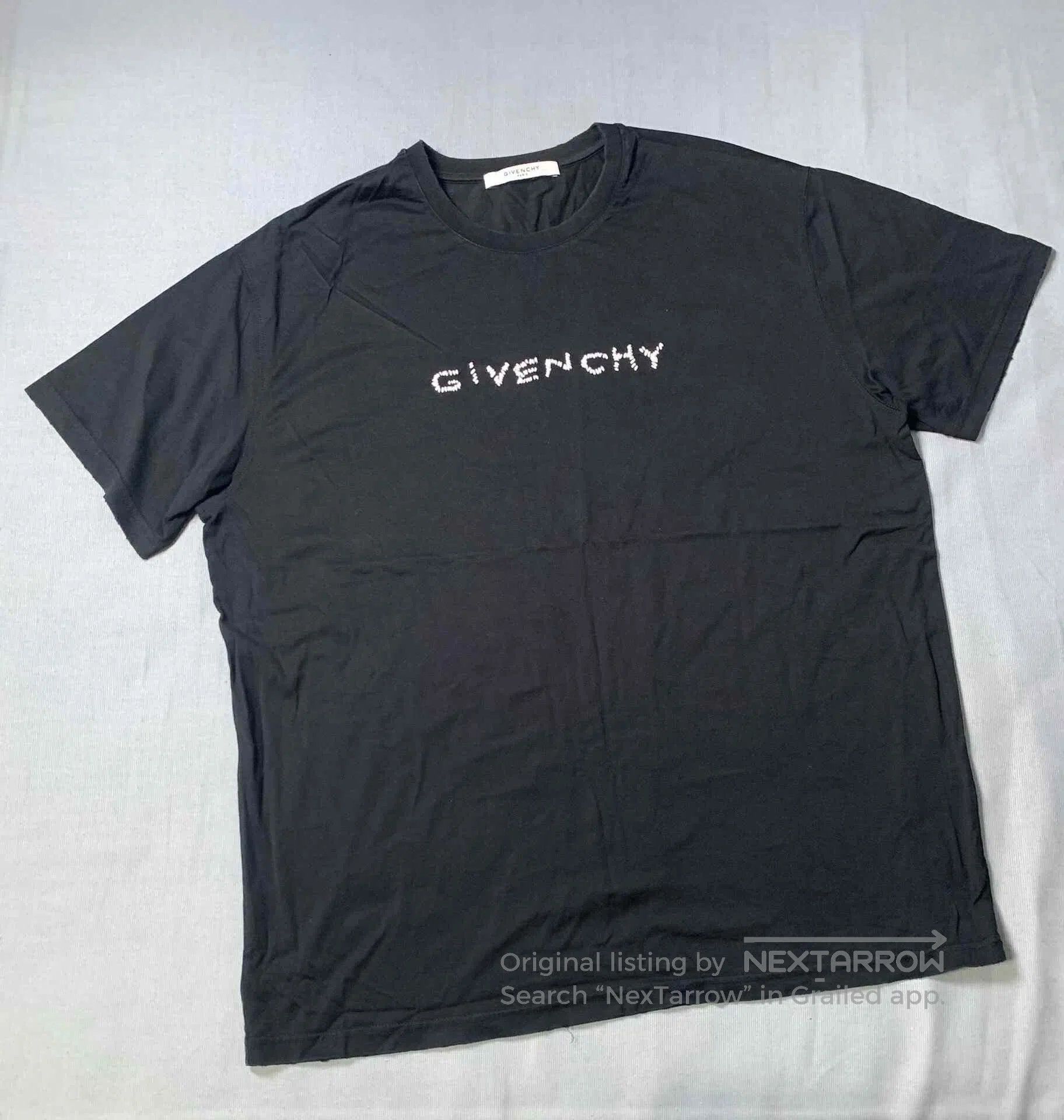 Givenchy Givenchy Irregular Embroidery Distressed Tee. Size US XL / EU 56 / 4 - 2 Thumbnail