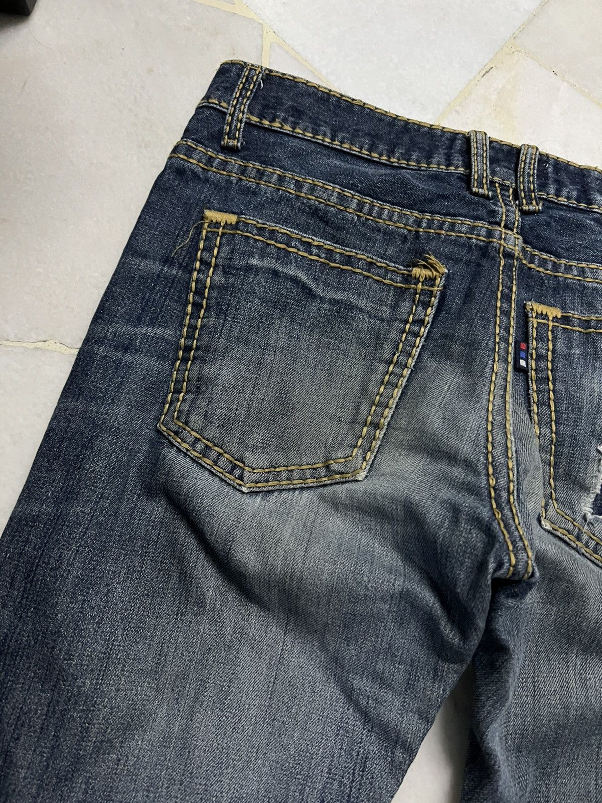 Japanese Brand H.By Figer Distress Selvedge Jean Size US 33 - 15 Thumbnail