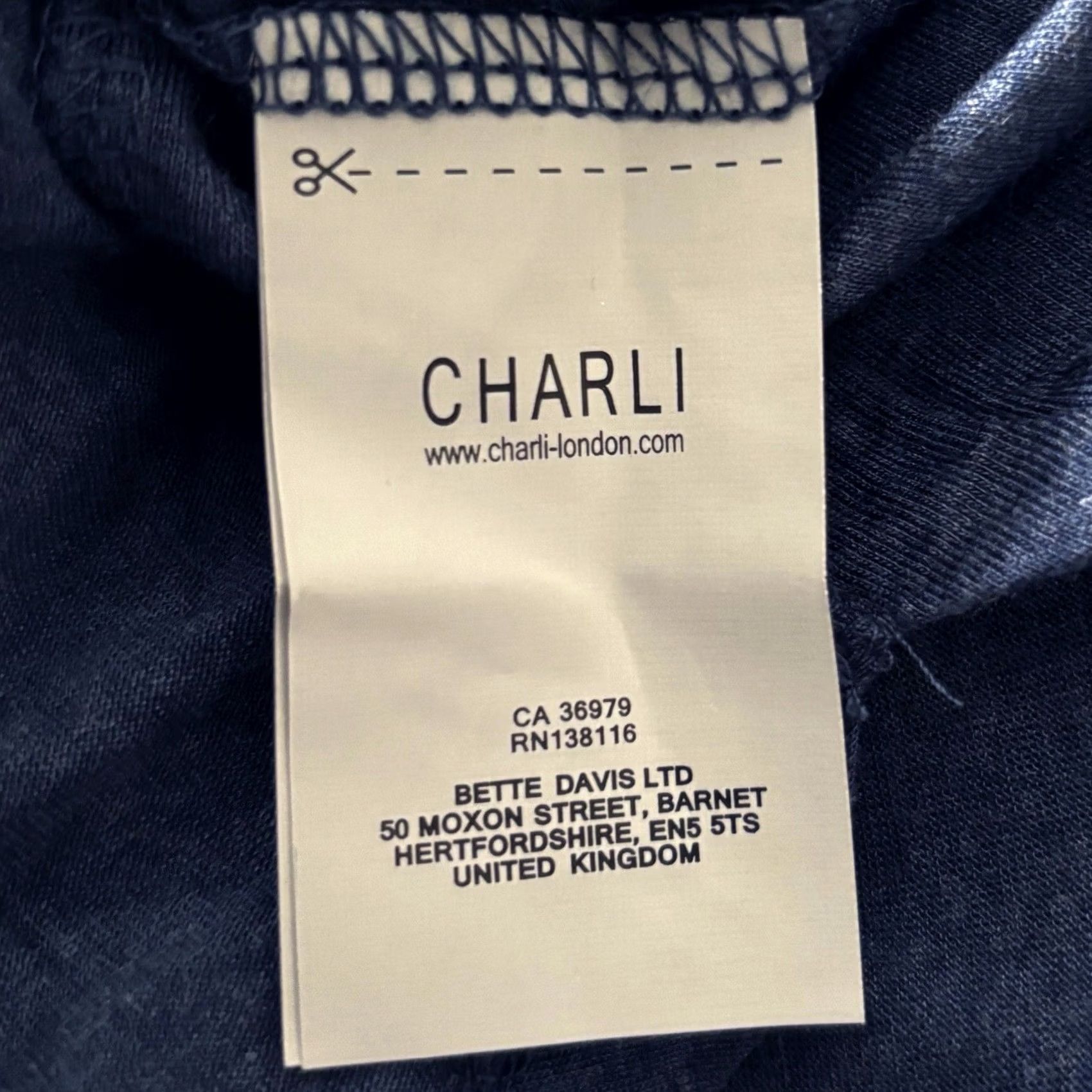 Vintage Charli Adine Wrap Top - UK 10 Blue Womens Long Sleeve Casual New with Tags BNWT Size L / US 10 / IT 46 - 6 Thumbnail