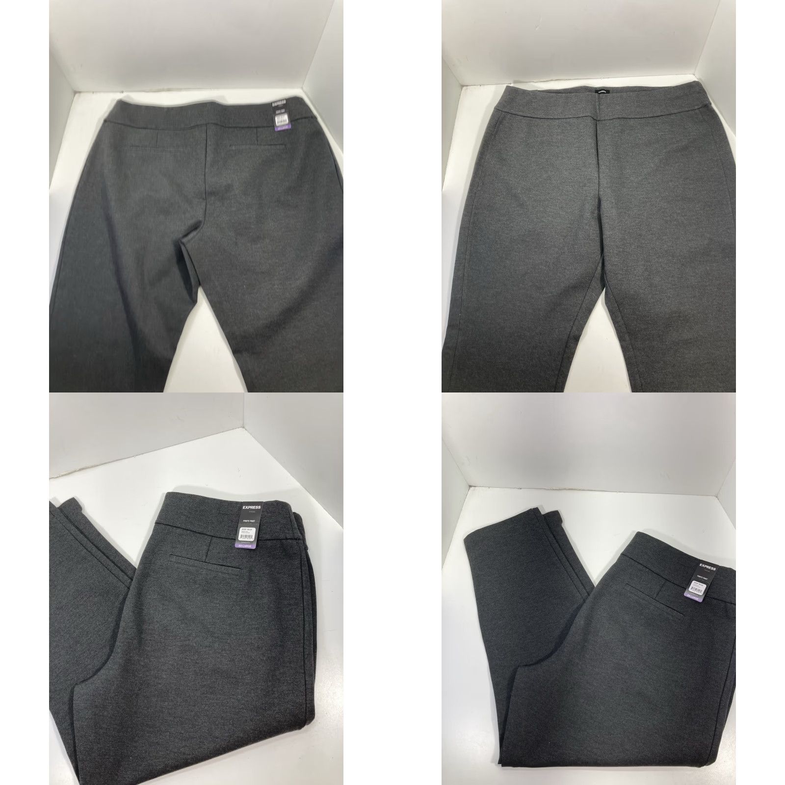 Express Express Ponte Pants Women 2XL 42x27 Charcoal Gray Stretch NWT Pant Khakis Leggings Size 40" / US 18 - 9 Thumbnail