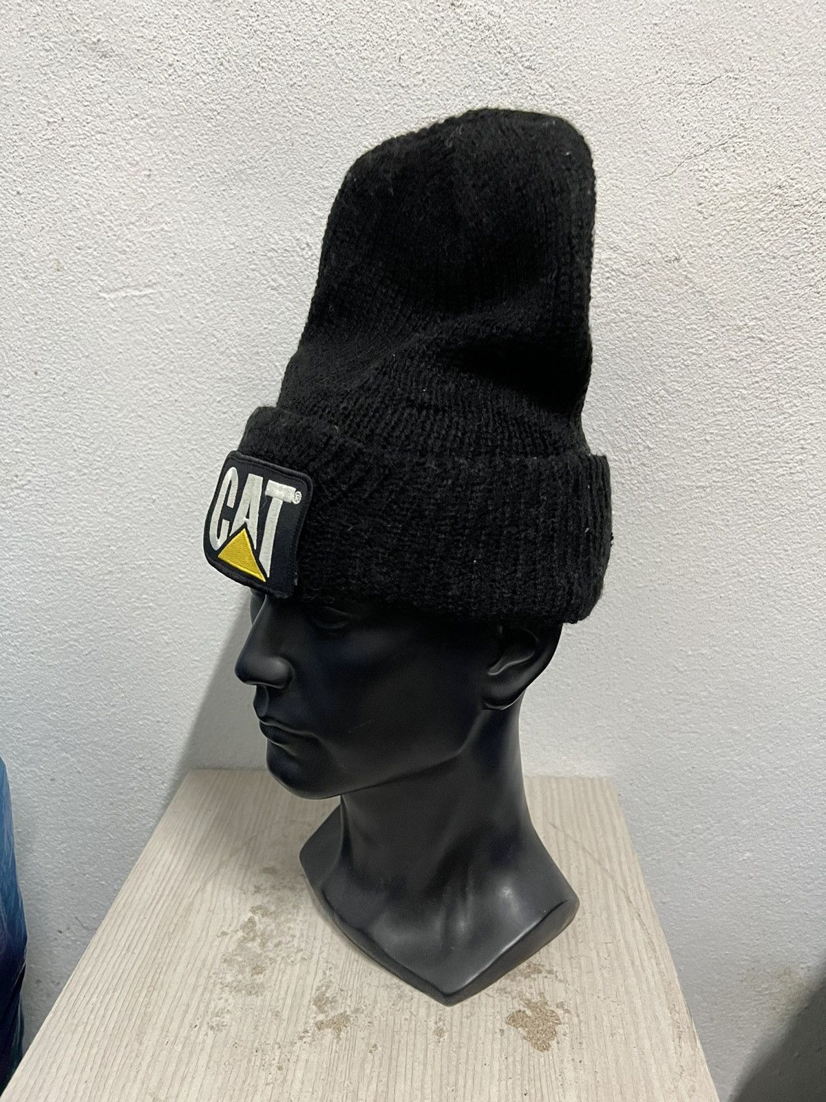 Caterpillar Vintage Caterpillar Big logo Beanie Hat Size ONE SIZE - 3 Thumbnail