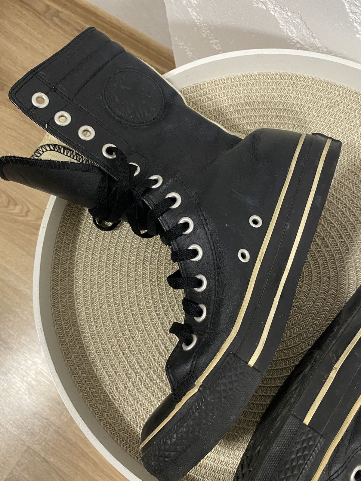 Converse Converse Y2K Vintage High Boxing Biker Moto Boots Lace-Up Size US 8.5 / IT 38.5 - 9 Thumbnail