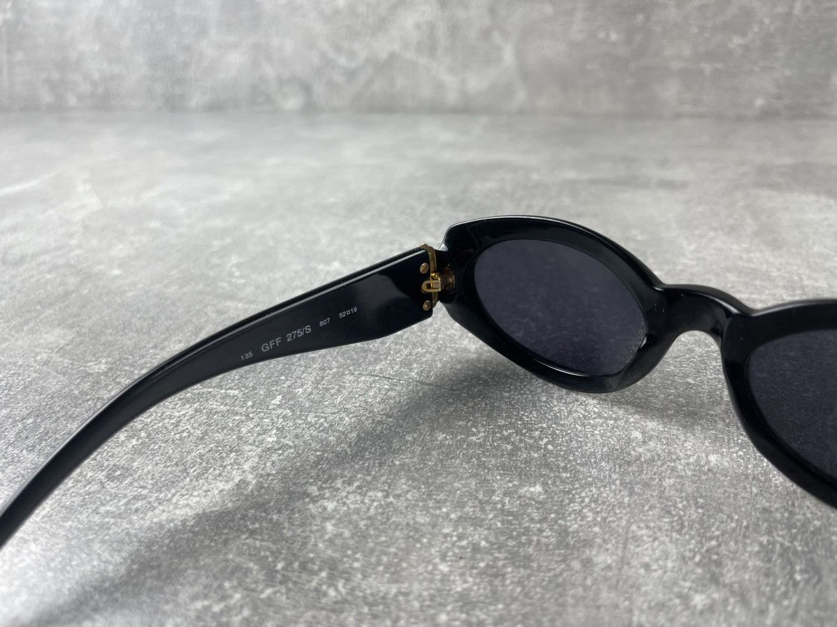 Gianfranco Ferre Y2K Gianfranco Ferré Vintage Oval Sunglasses Black Gold Size ONE SIZE - 7 Thumbnail