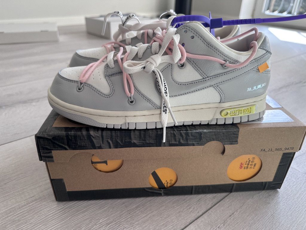 Nike × Off-White Nike x Off White Dunk low LOT 24 Size US 9 / EU 42 - 2 Thumbnail