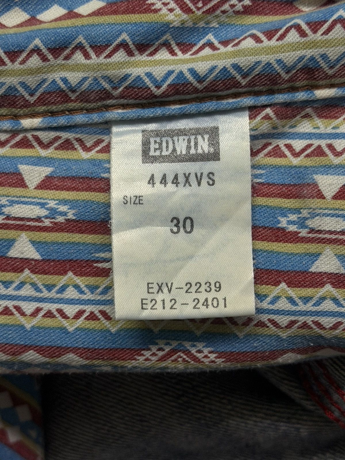 Edwin Vintage 00s Edwin 444XVS Exclusive Vintage Denim Jeans | W32 Size US 32 / EU 48 - 17 Thumbnail