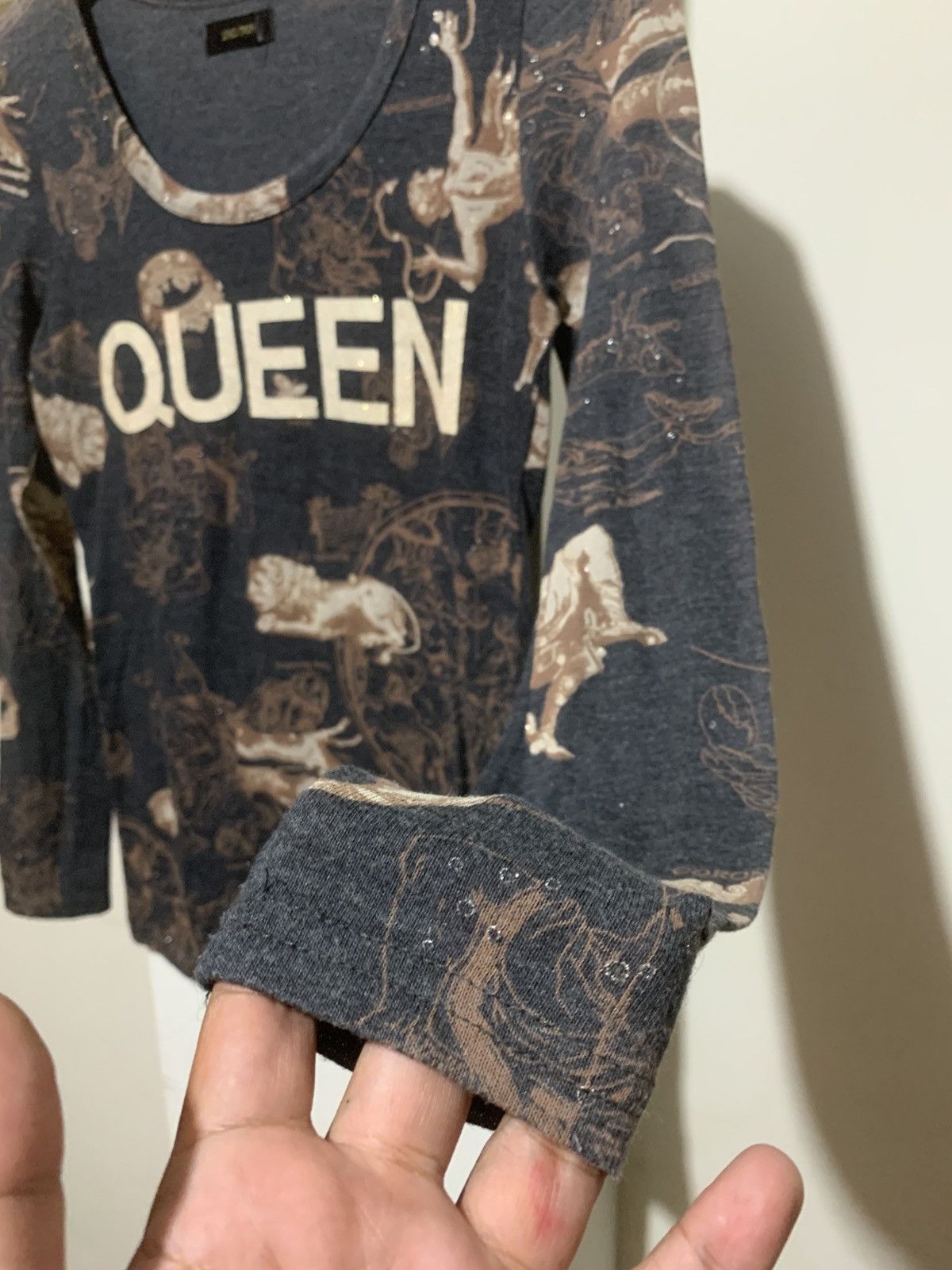 Japanese Brand Japanese 2nd sign AOP Silk Mesh Long Sleeve Tee Size US M / EU 48-50 / 2 - 3 Thumbnail