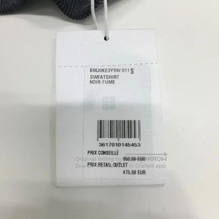 Givenchy GIVENCHY SS23 Tear Effect Logo Print Sweatshirt. Size US S / EU 44-46 / 1 - 2 Thumbnail