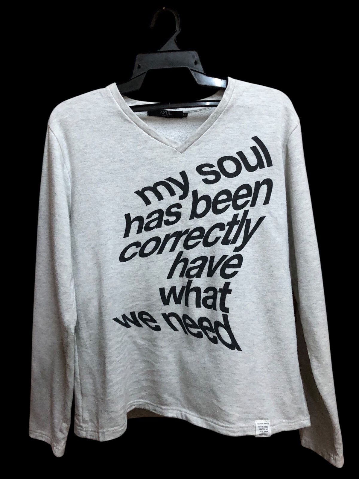 Japanese Brand × MOUSSY Azul By Moussy Poem Sweatshirt Size US M / EU 48-50 / 2 - 1 Thumbnail