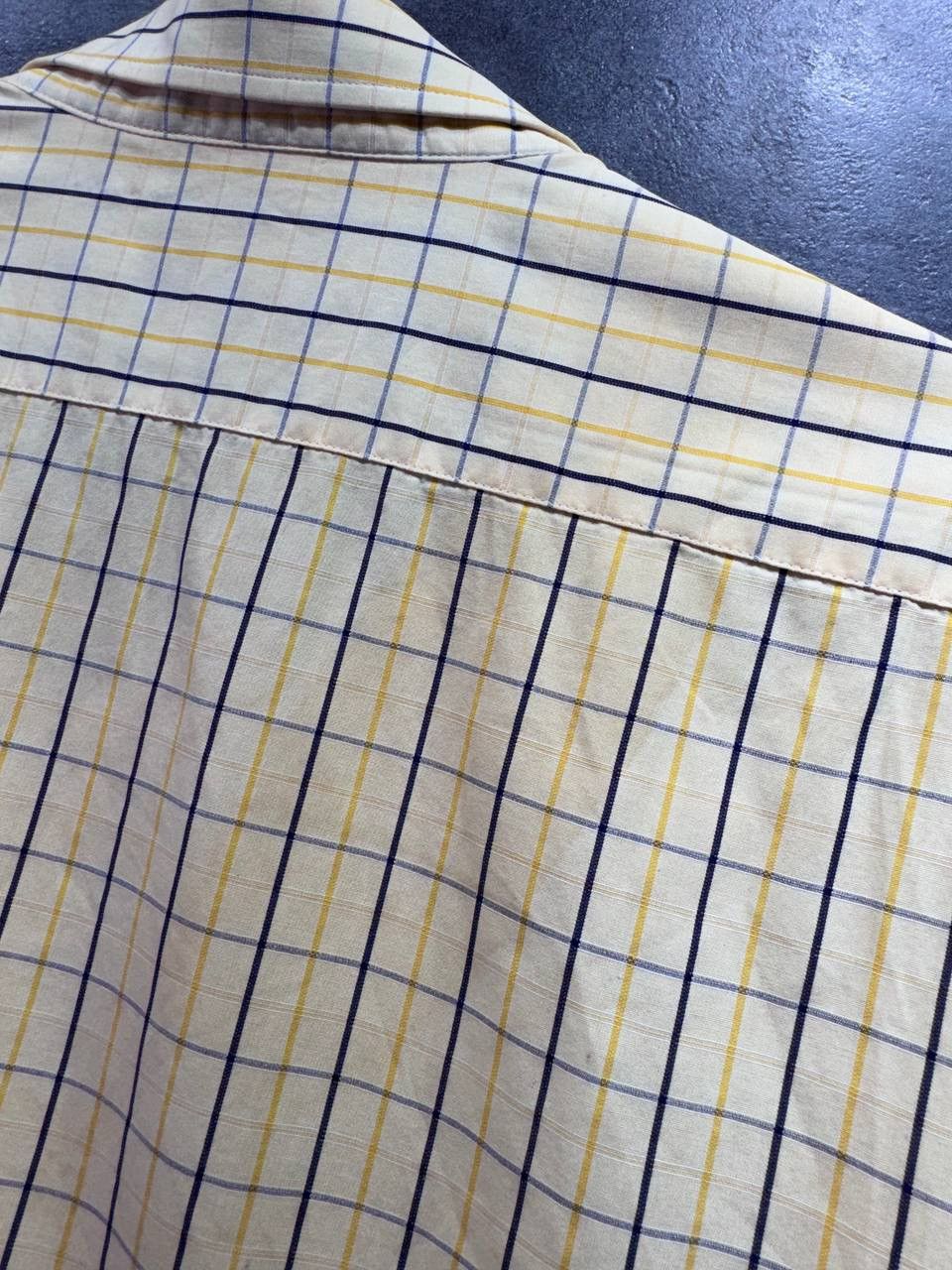 Yves Saint Laurent Vintage Yves Saint Laurent YSL Mens Short Sleeve Shirt Plaid Size US L / EU 52-54 / 3 - 20 Thumbnail