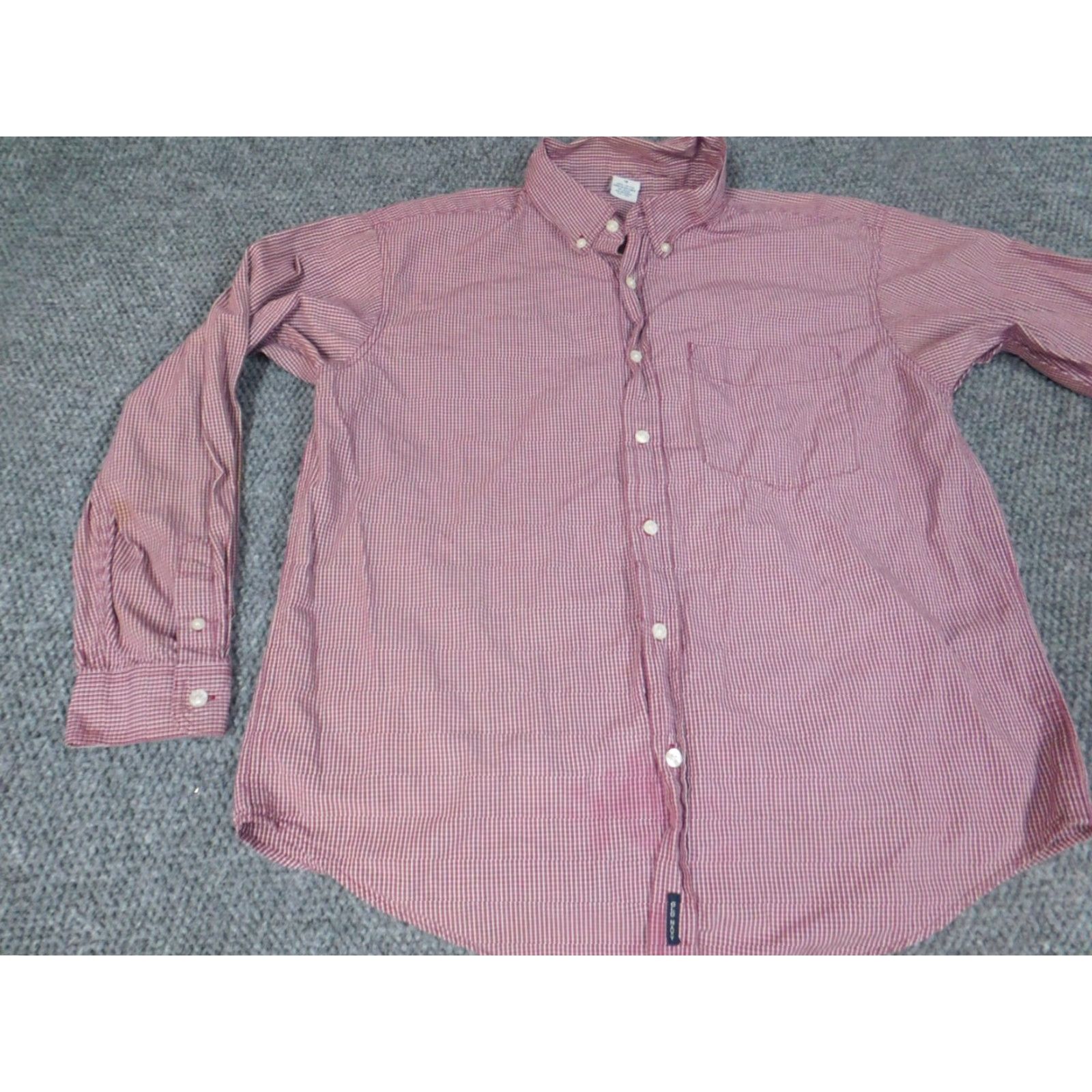Old Navy Old Navy Womens Button-Up Shirt 16 Red Plaid Long Sleeve Crew Neck Cotton Down Button Front Casual Womens Regular Fit Size XXL / US 16-18 / IT 52-54 - 3 Thumbnail