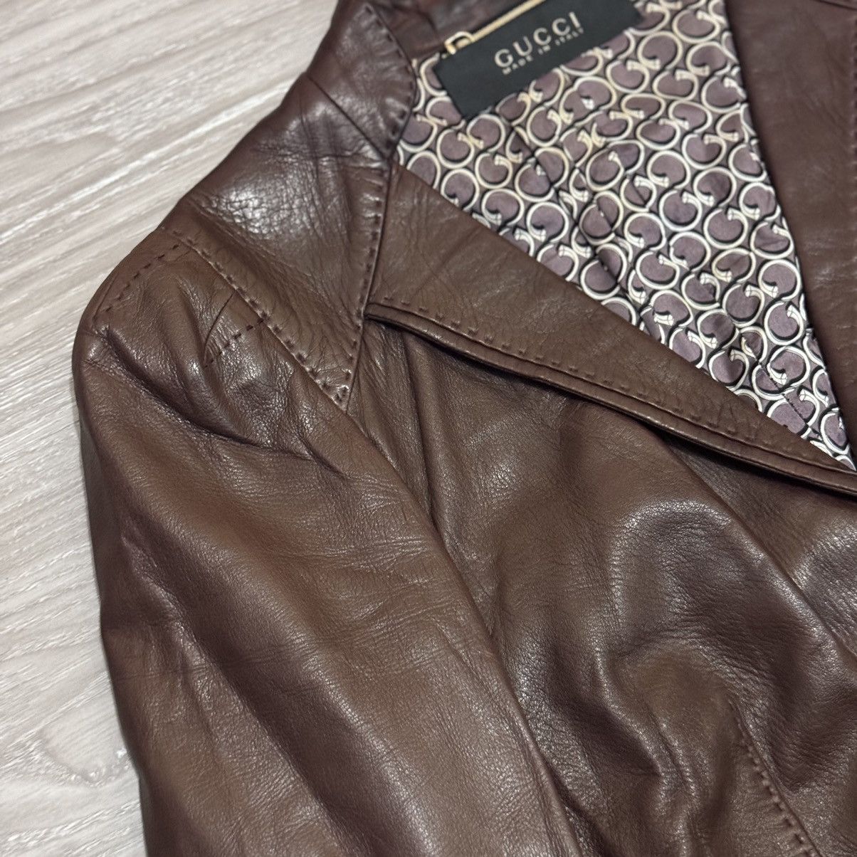 Gucci × Tom Ford Gucci leather jacket tomford Size XS / US 0-2 / IT 36-38 - 3 Thumbnail