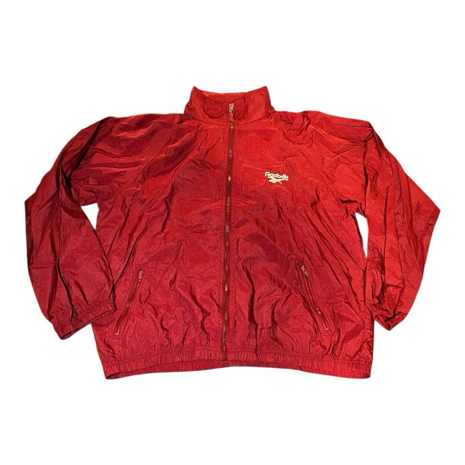 Reebok VTG 90s Reebok Retro M Windbreaker Track Jacket Hood Y2K Size US M / EU 48-50 / 2 - 1 Thumbnail