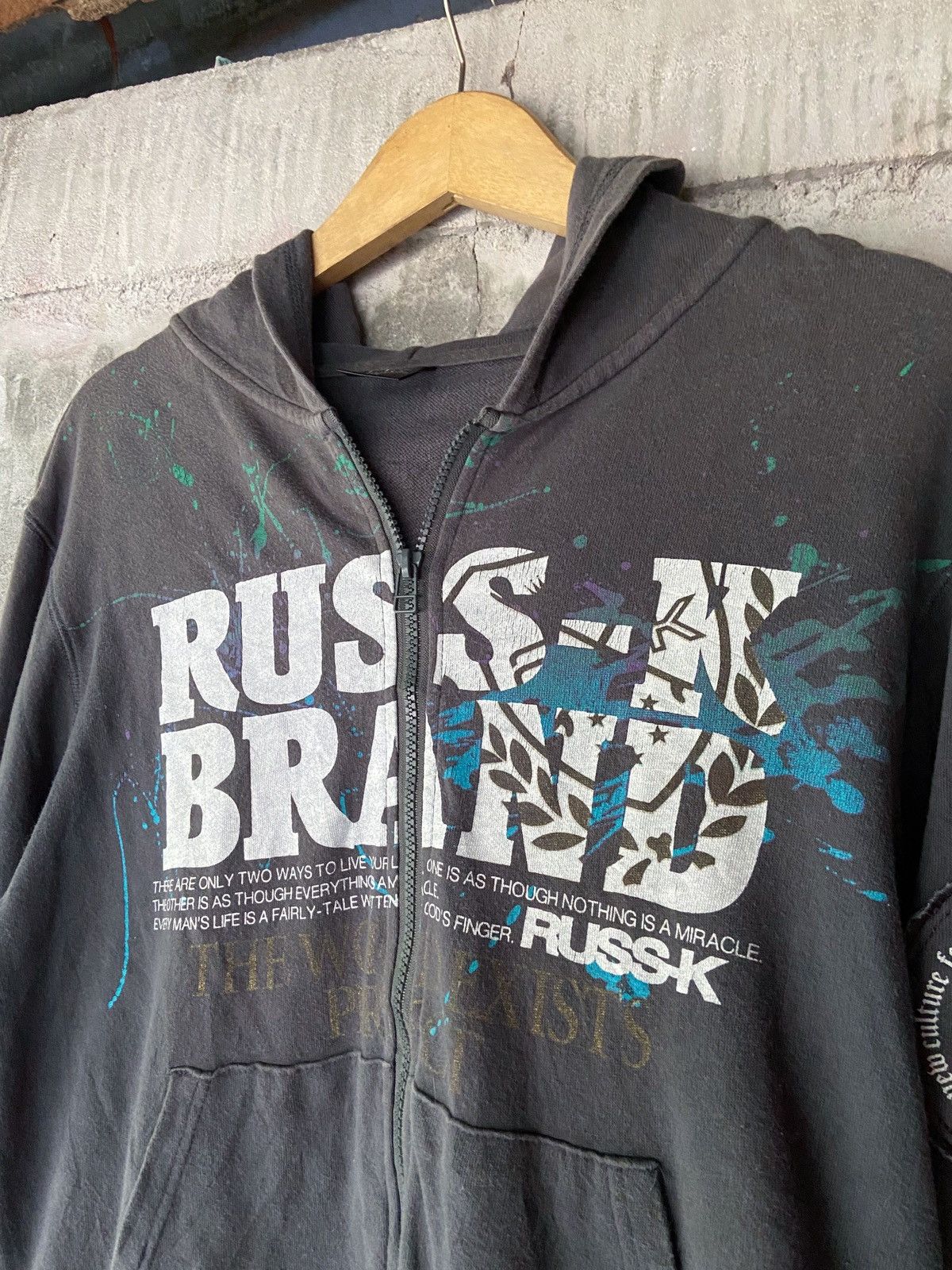 Beauty Beast × Hysteric Glamour × Japanese Brand THE WORLD EXIST PERFECT RUSS-K JAPAN ZIP HOODIE Size US M / EU 48-50 / 2 - 3 Thumbnail