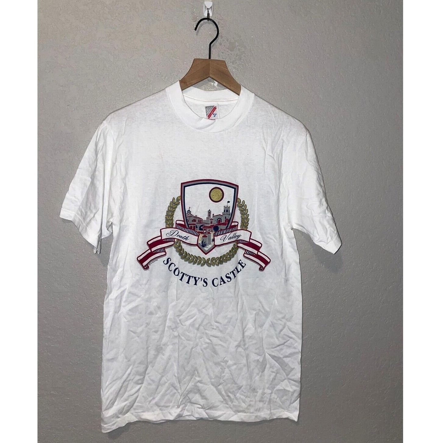 Jerzees Vintage Scotty's Castle Mouth Rushmore Misprint White M Tee Size US M / EU 48-50 / 2 - 1 Thumbnail