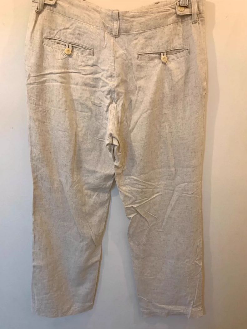 Yohji Yamamoto Yohji Yamamoto Yohji Yamamoto Oatmeal Cotton Linen Pants S Size US 42 / EU 58 - 2 Thumbnail